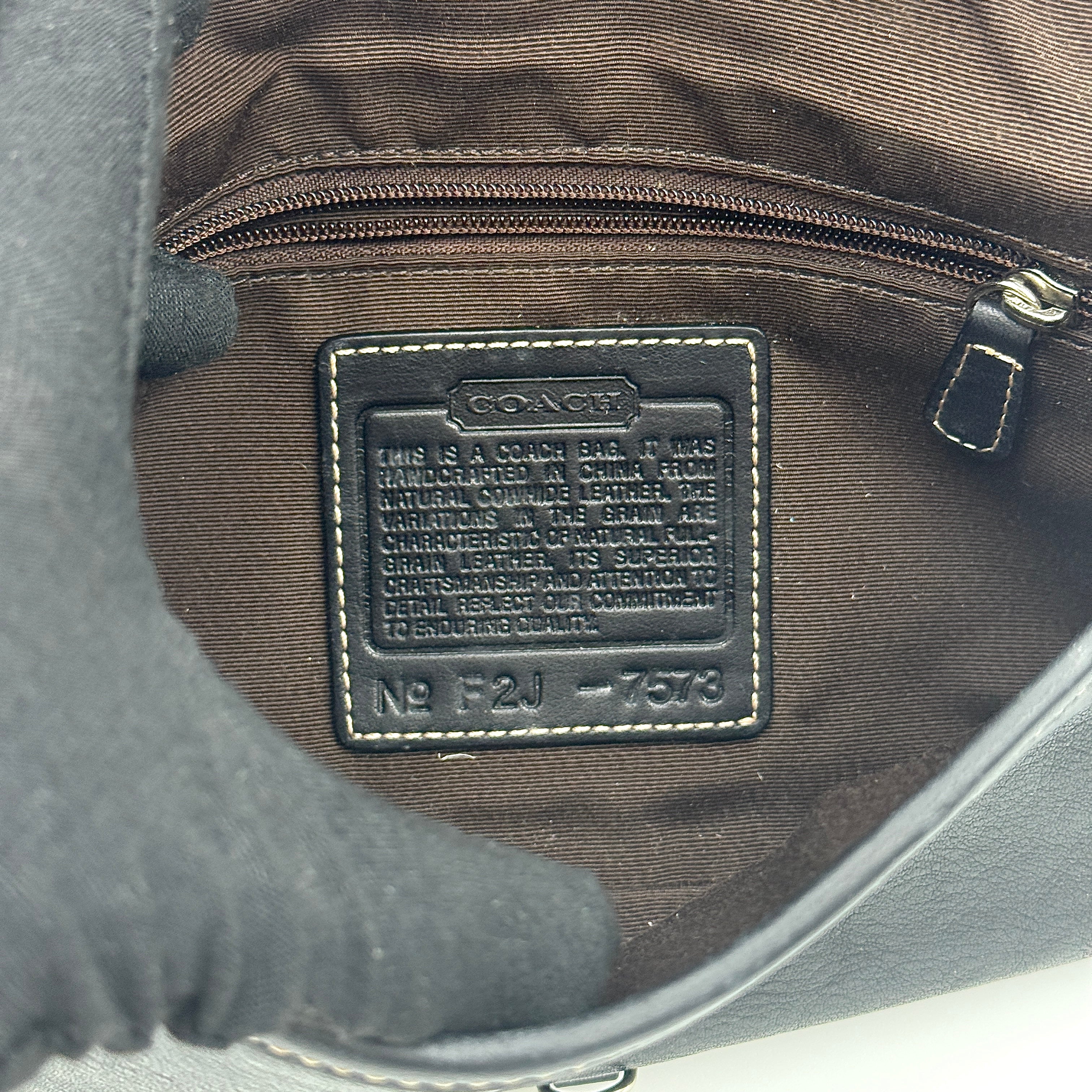 Coach Y2K Demi Clip Baguette Shoulder Bag Black