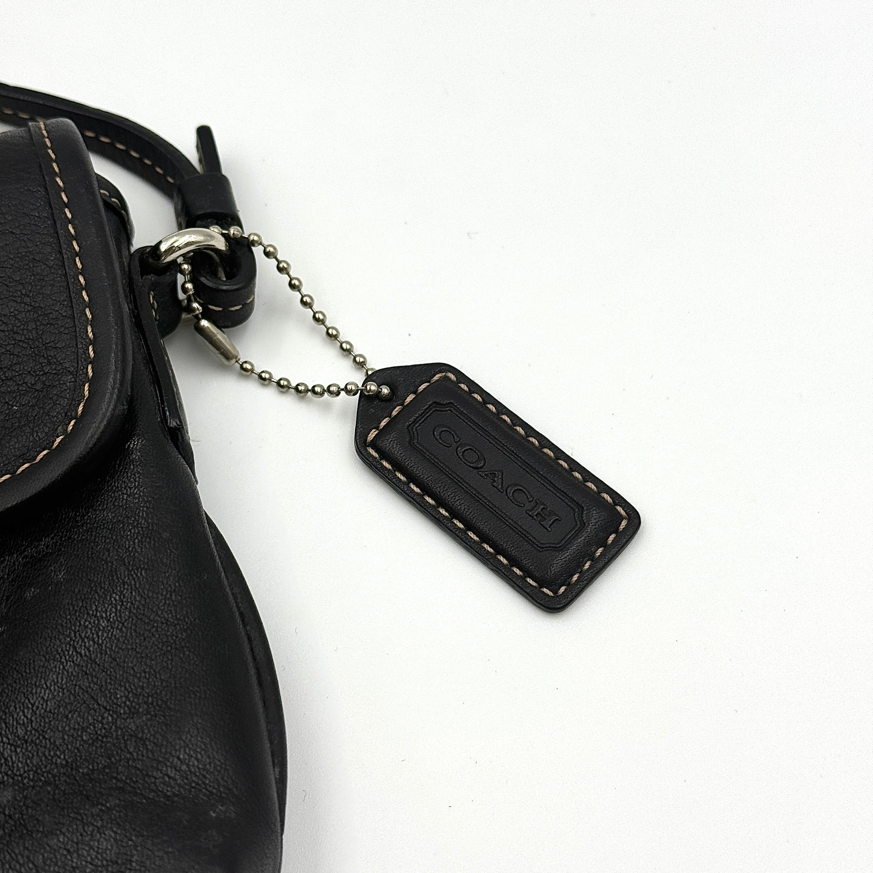Coach Y2K Demi Clip Baguette Shoulder Bag Black