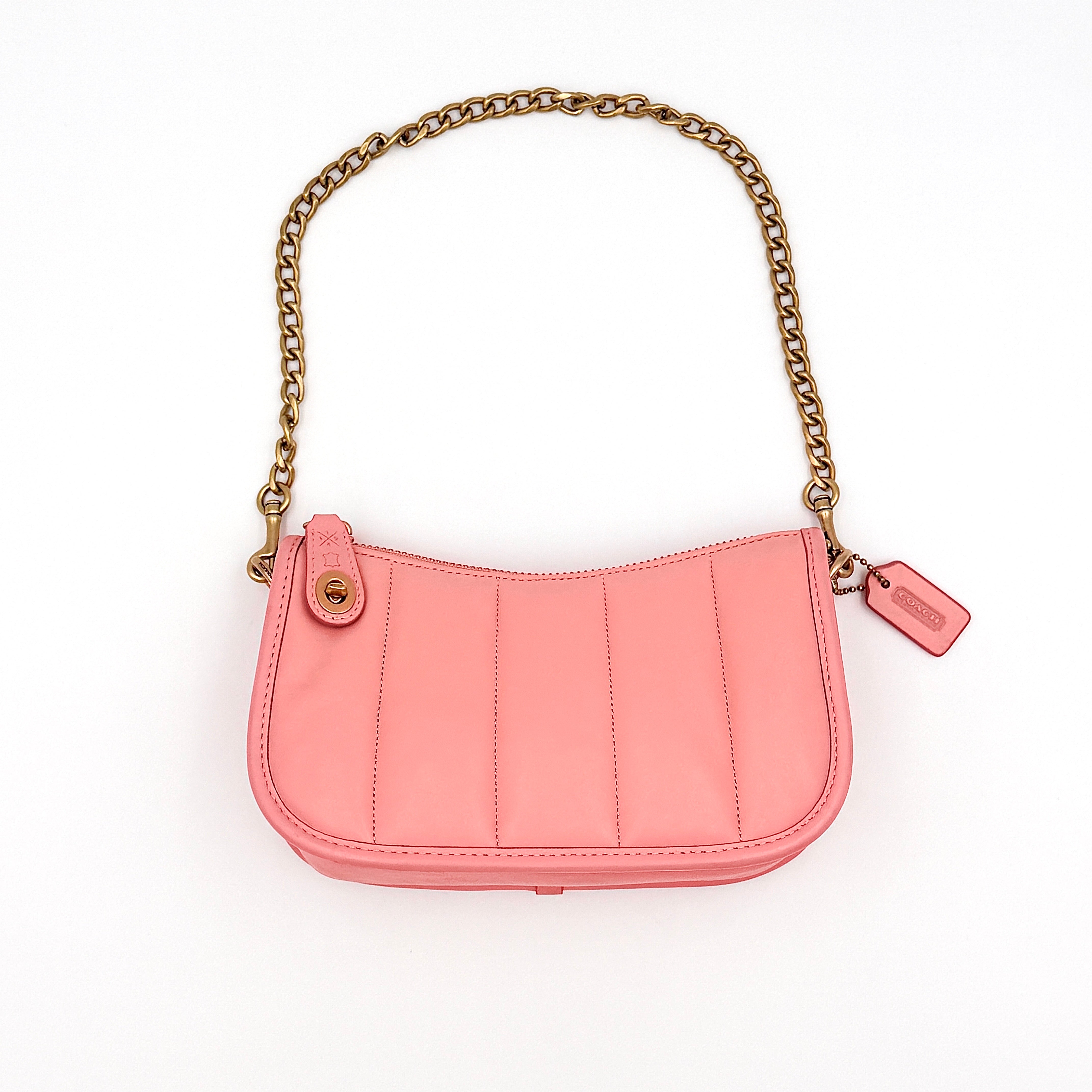 Coach Swinger 20 Quilted Shoulder Bag Pink