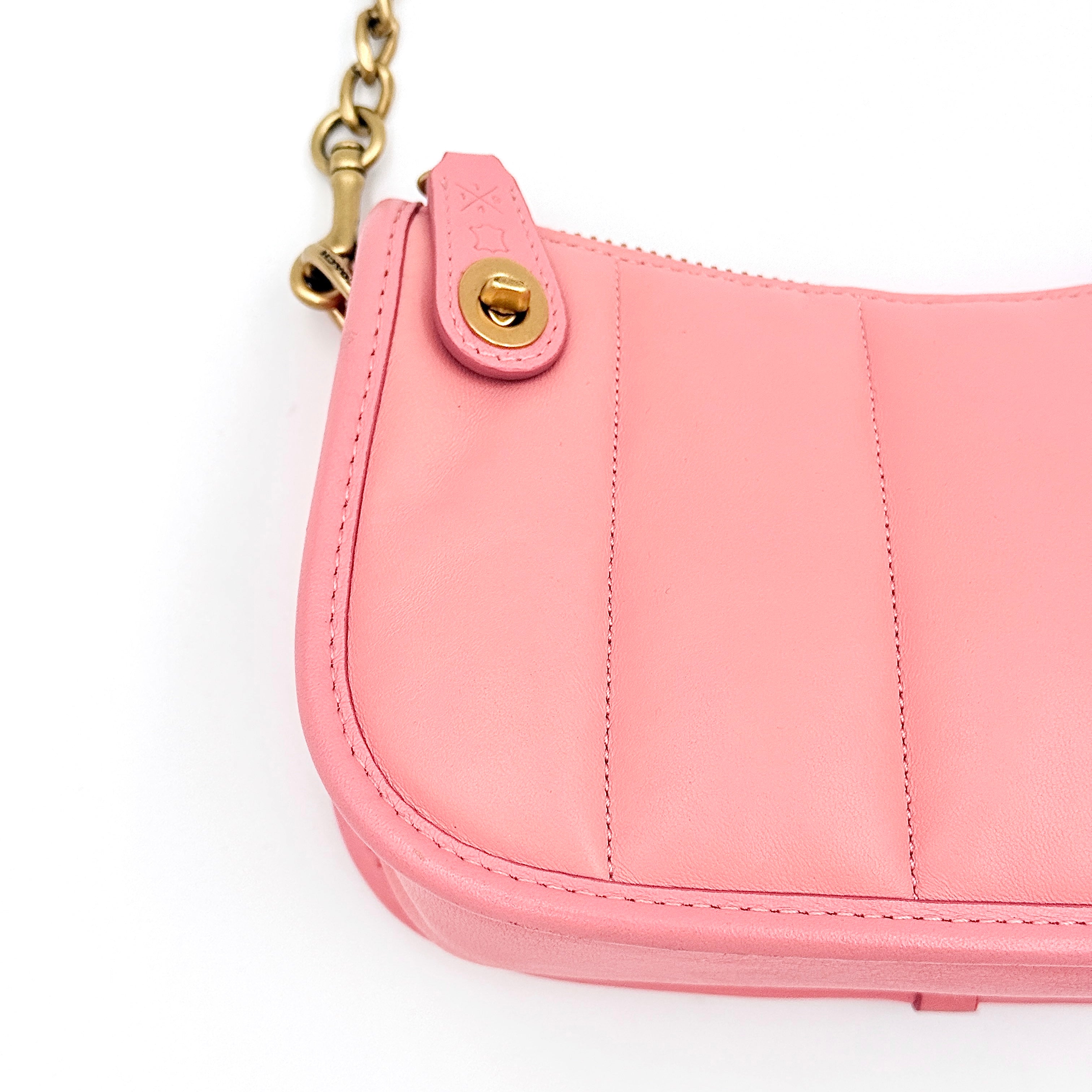 Coach Swinger 20 Quilted Shoulder Bag Pink