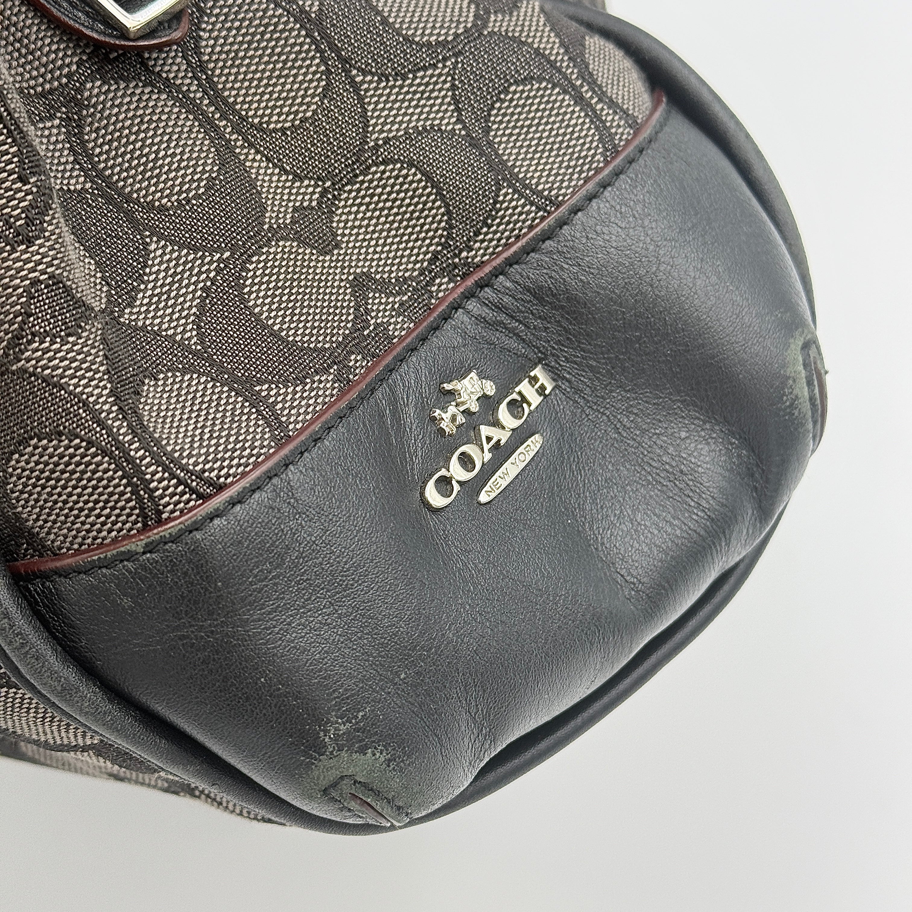 Coach Signature Phoebe Shoulder Bag Grey/Black