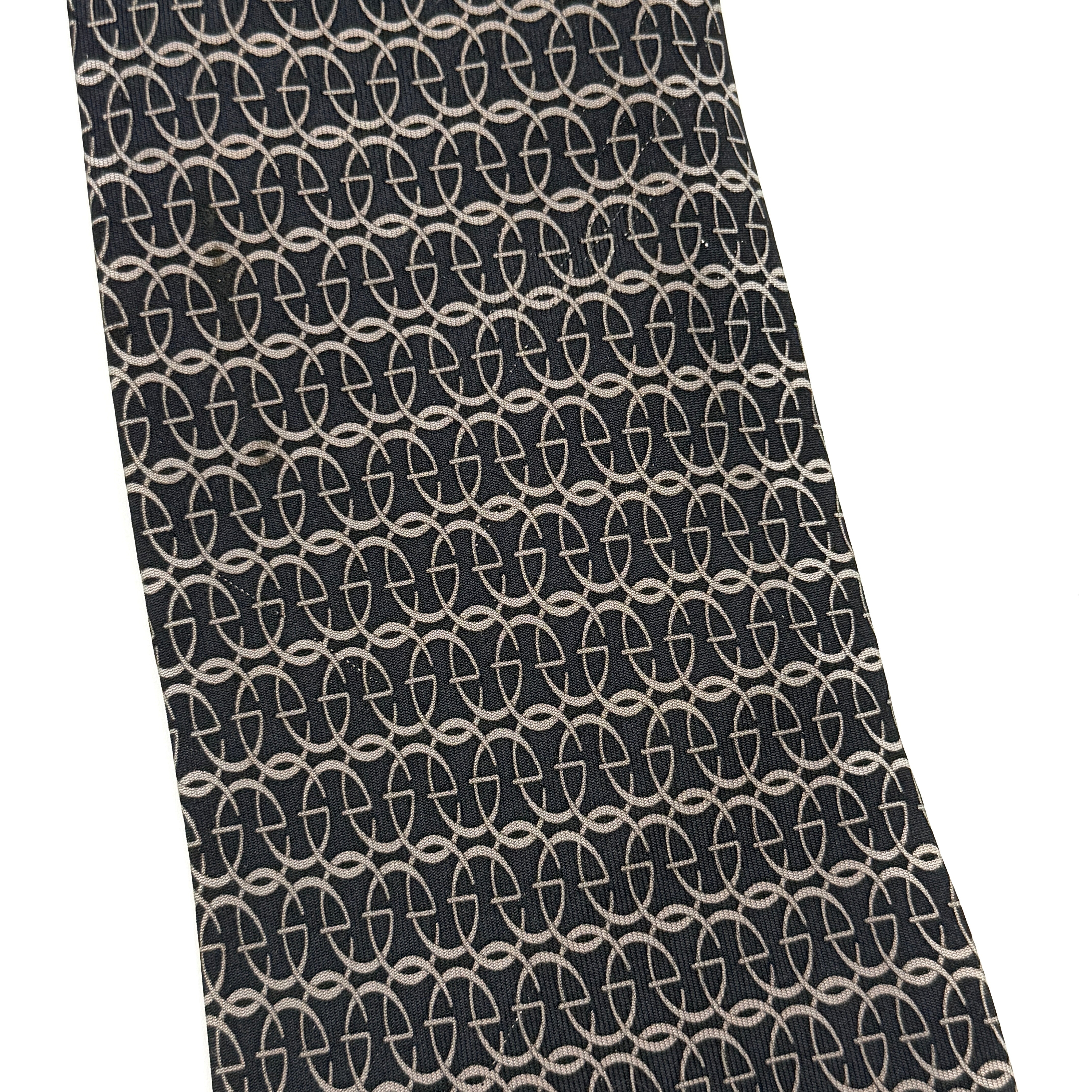 Gucci GG Monogram Silk Tie Black