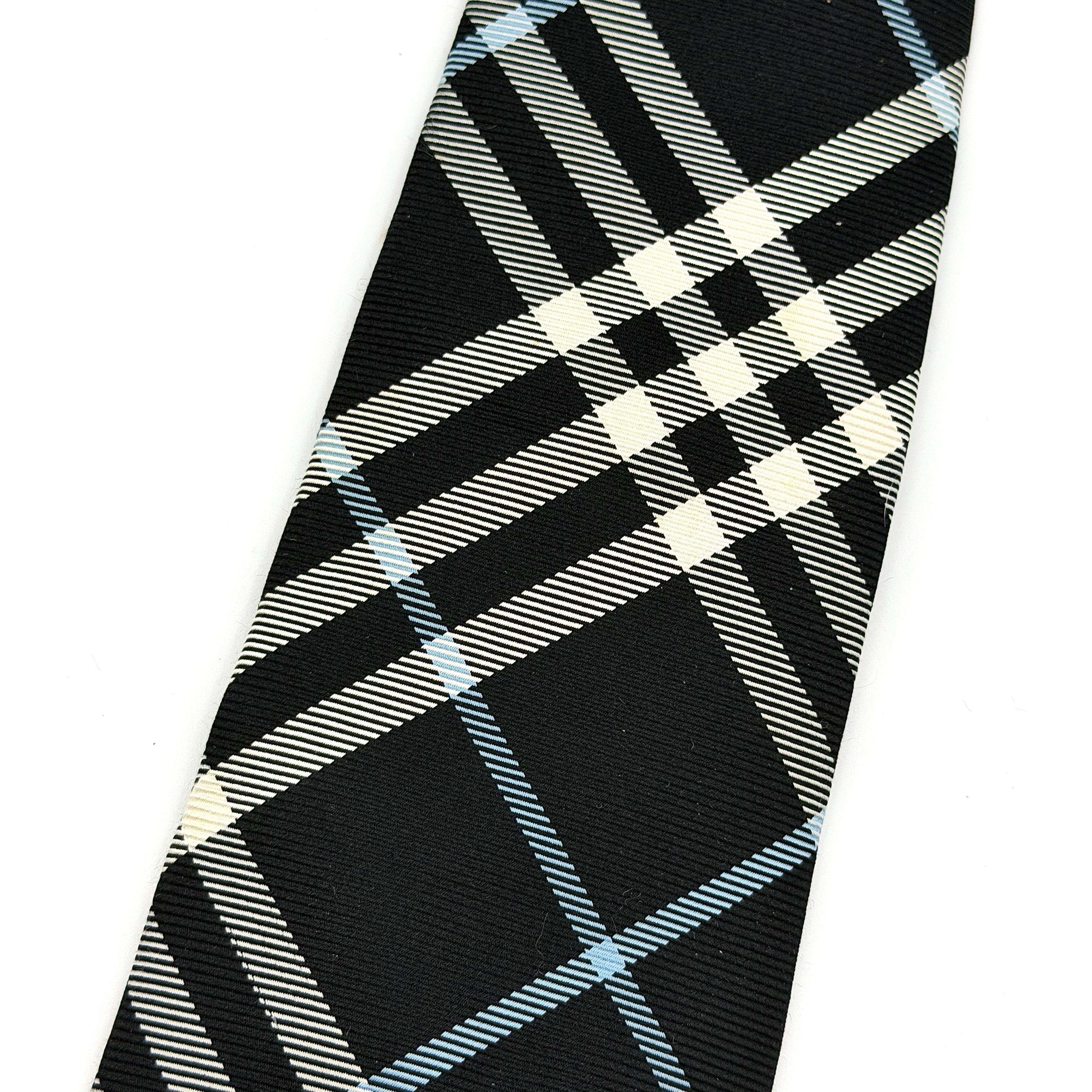 Burberry Nova Check Silk Tie Black