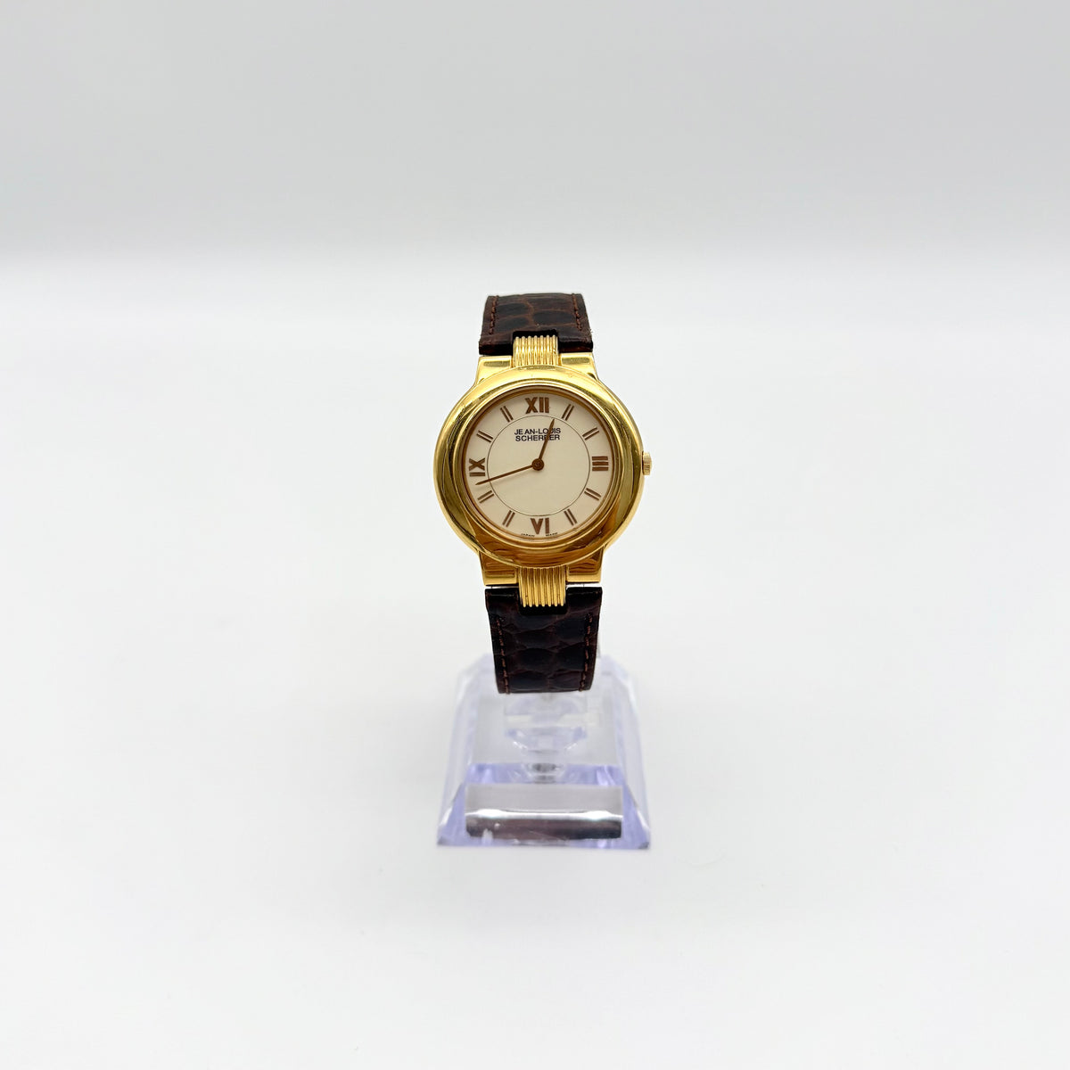 Jean Louis Scherrer Quartz Wristwatch Gold/Brown