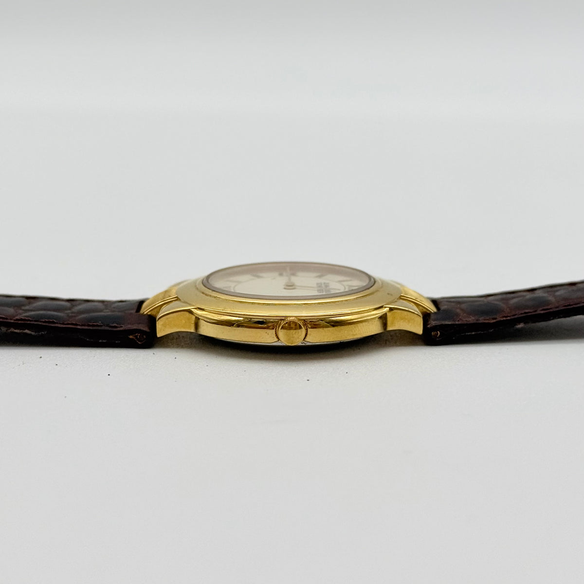 Jean Louis Scherrer Quartz Wristwatch Gold/Brown