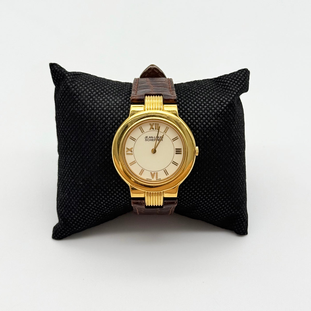 Jean Louis Scherrer Quartz Wristwatch Gold/Brown