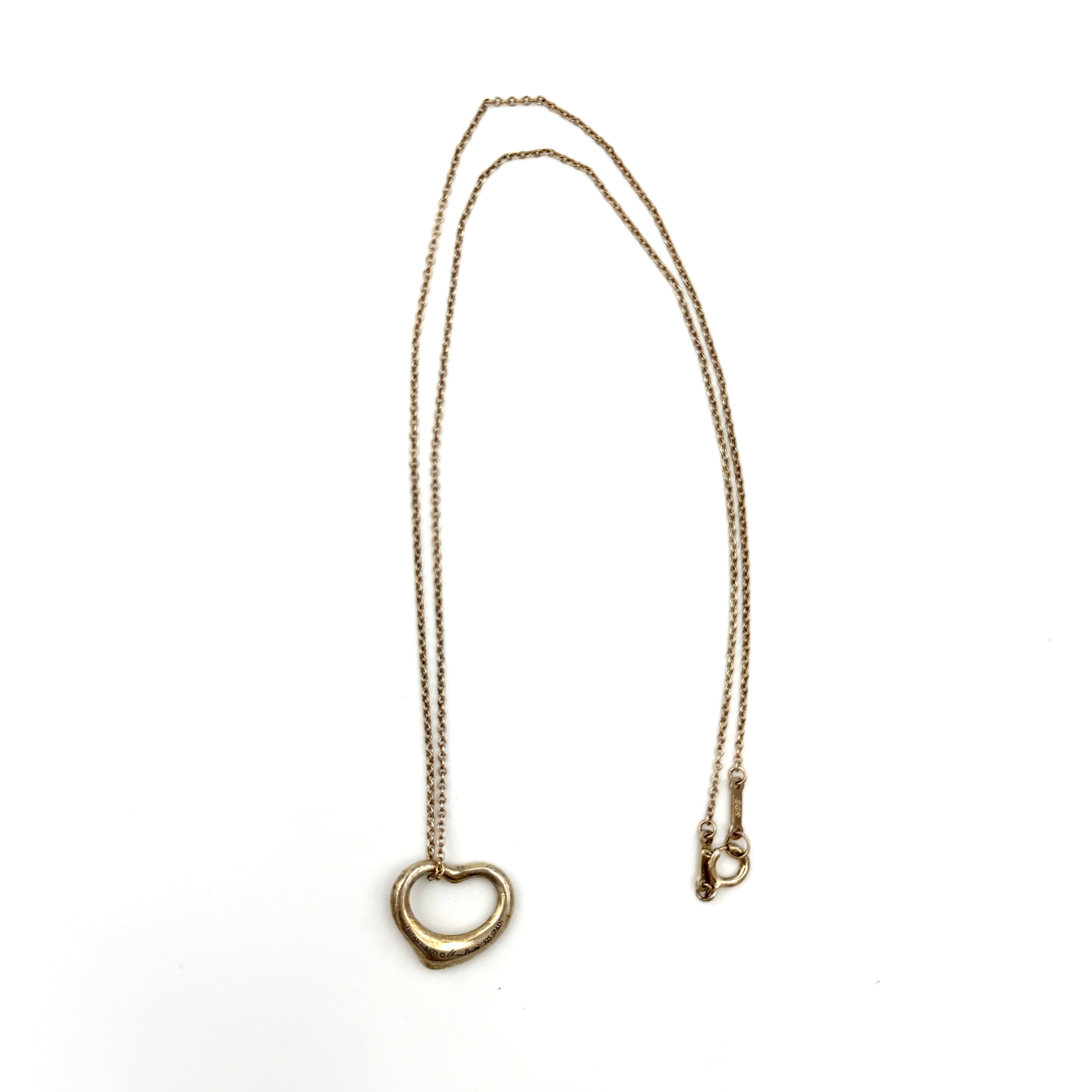 Tiffany & Co. Elsa Peretti Open Heart Necklace Gold
