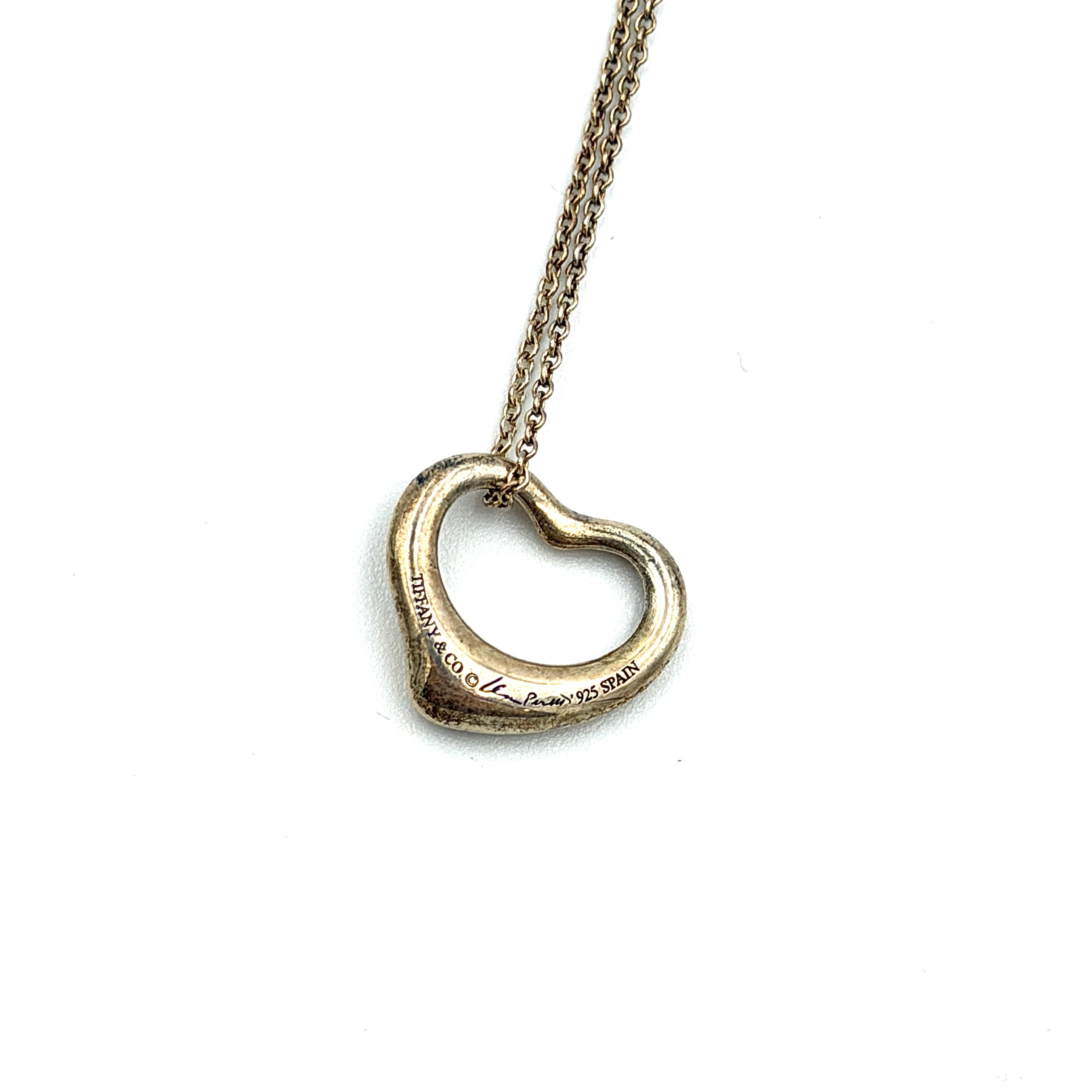 Tiffany & Co. Elsa Peretti Open Heart Necklace Gold