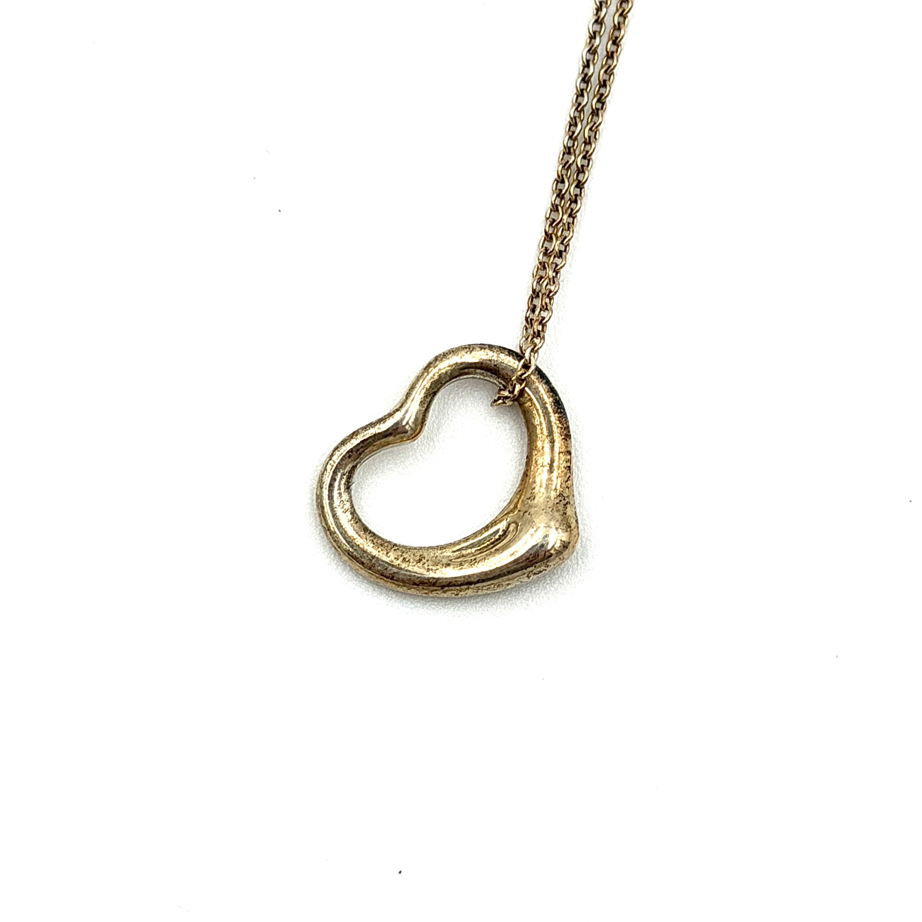 Tiffany & Co. Elsa Peretti Open Heart Necklace Gold