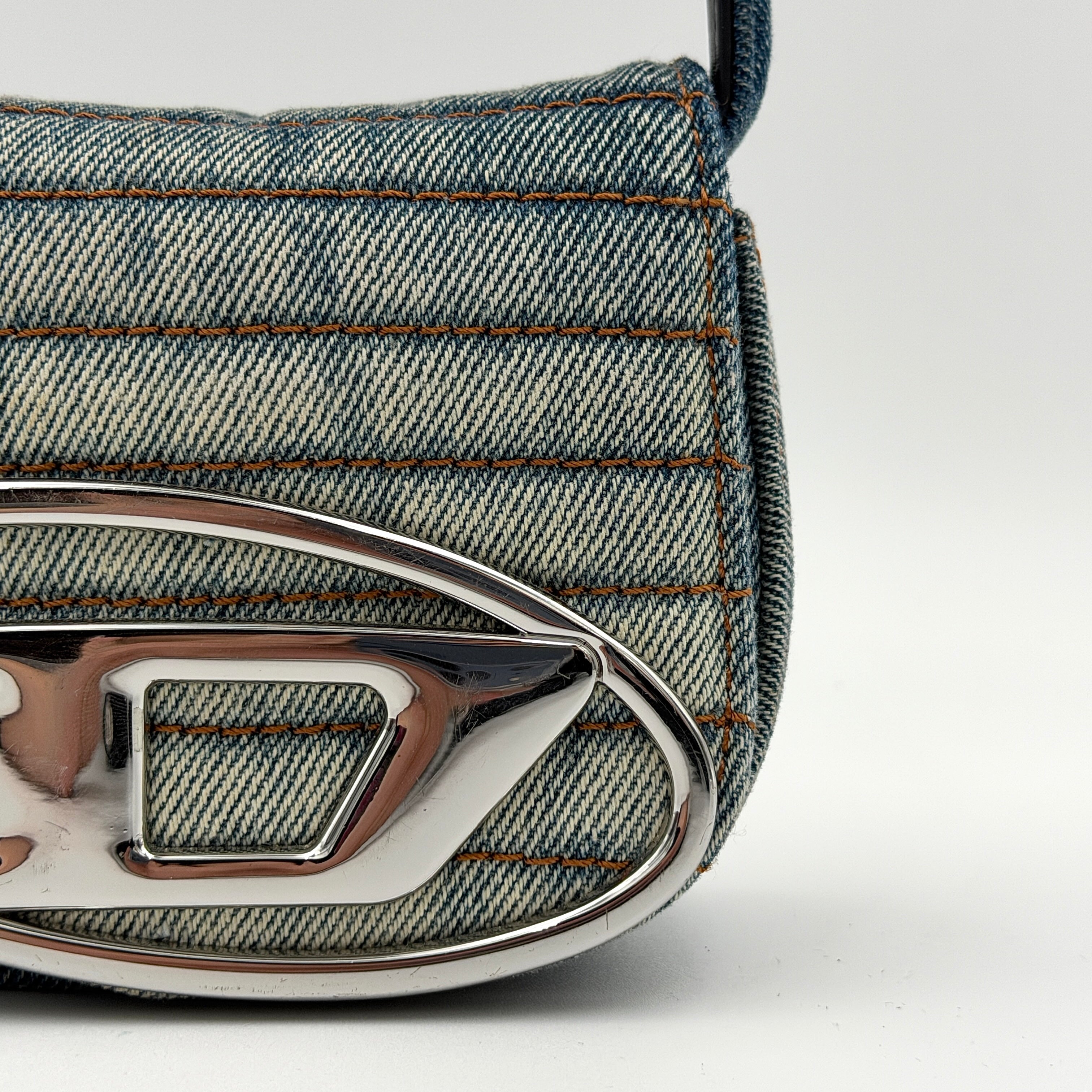 Diesel 2Way 1DR-XS Mini Bag Washed Denim