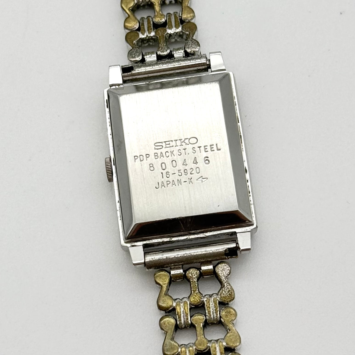Seiko Quartz Rectangular 16-5920 Watch Silver