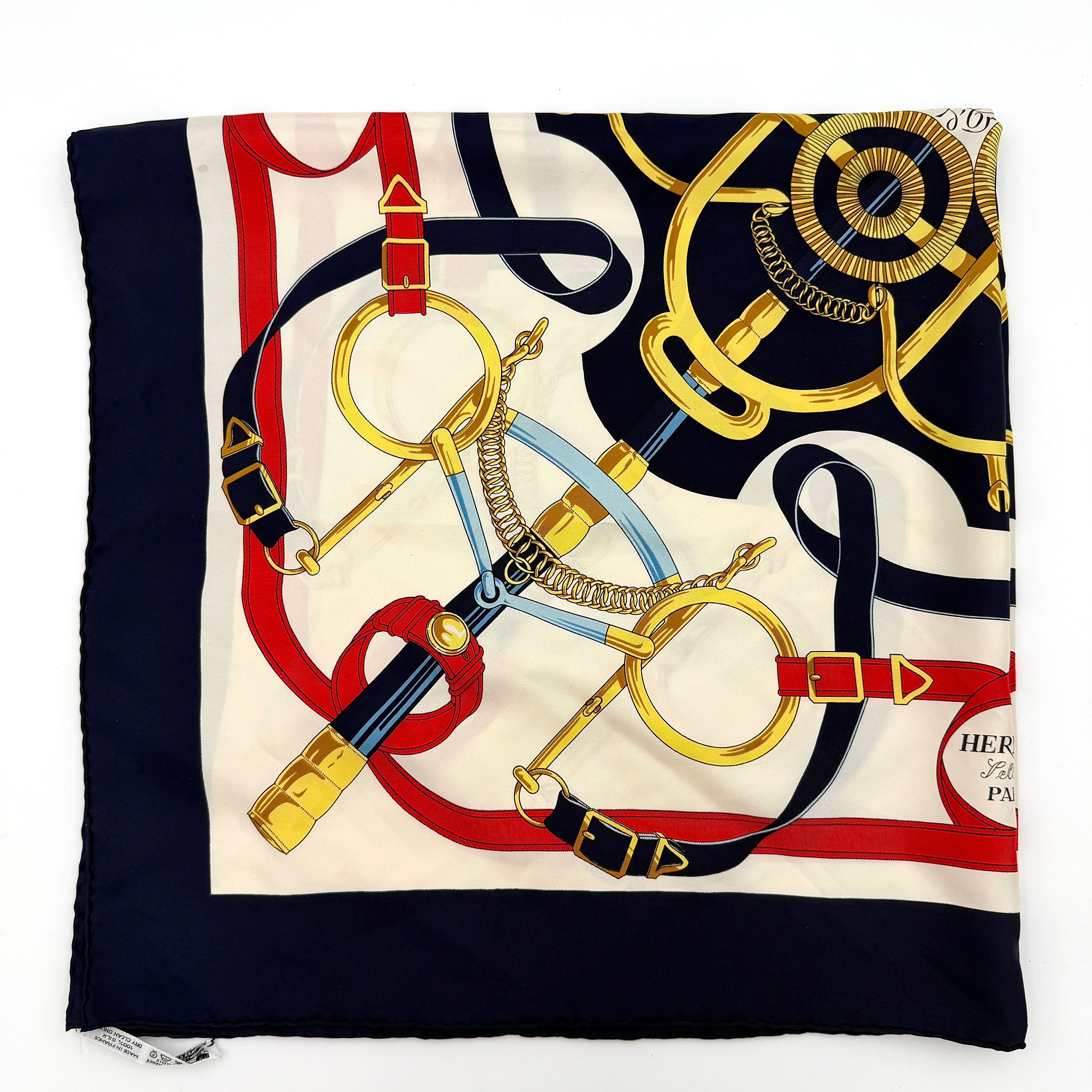 Hermès Éperon D'Or Silk Scarf Multicolor