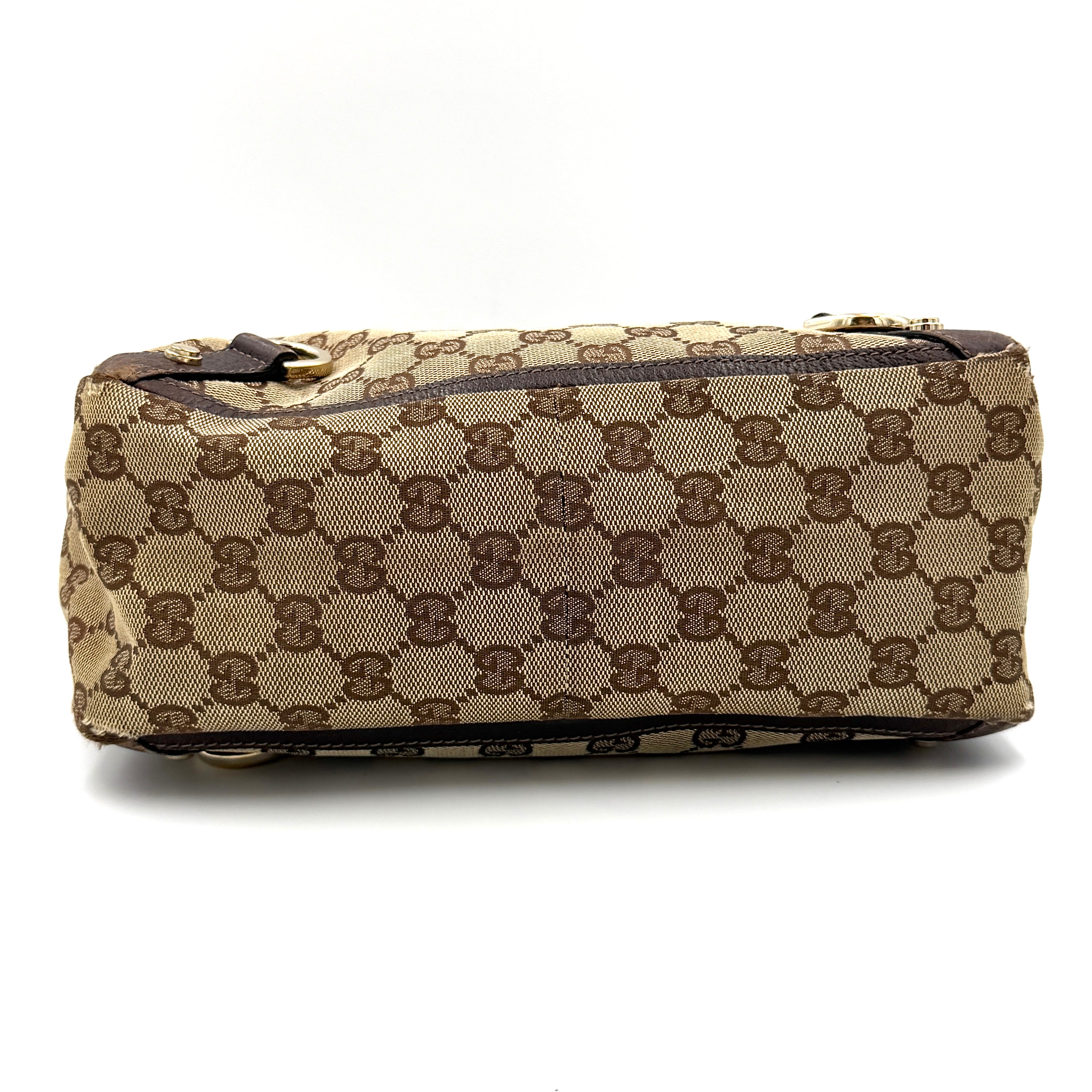 Gucci GG Monogram Abbey D-Ring Tote Bag Beige/Brown