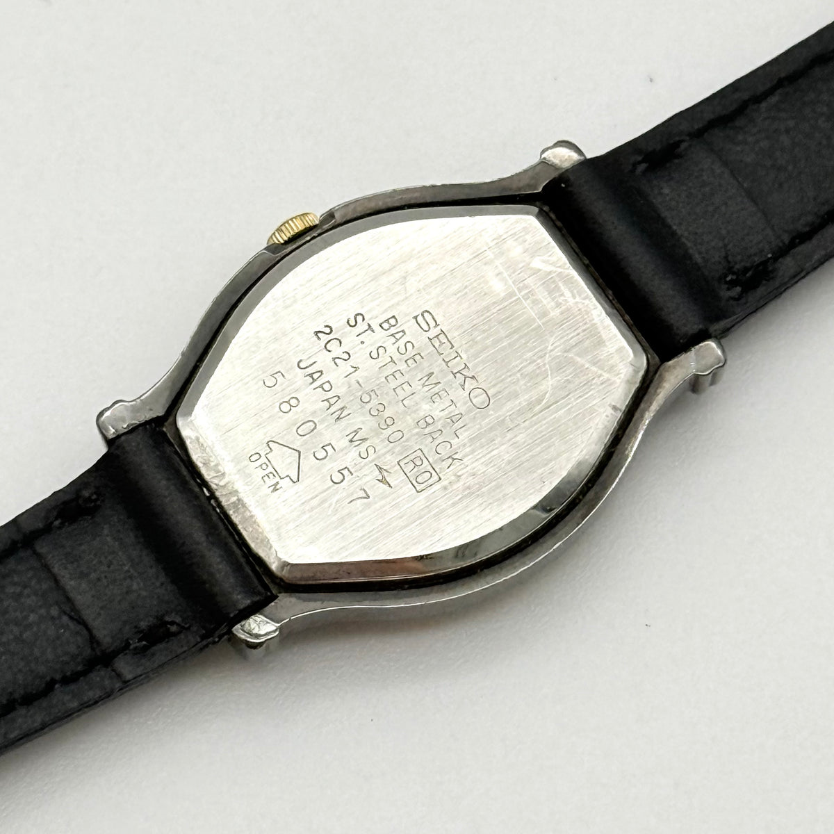 Seiko 2C21-5390 Quartz Wristwatch Black/Gold