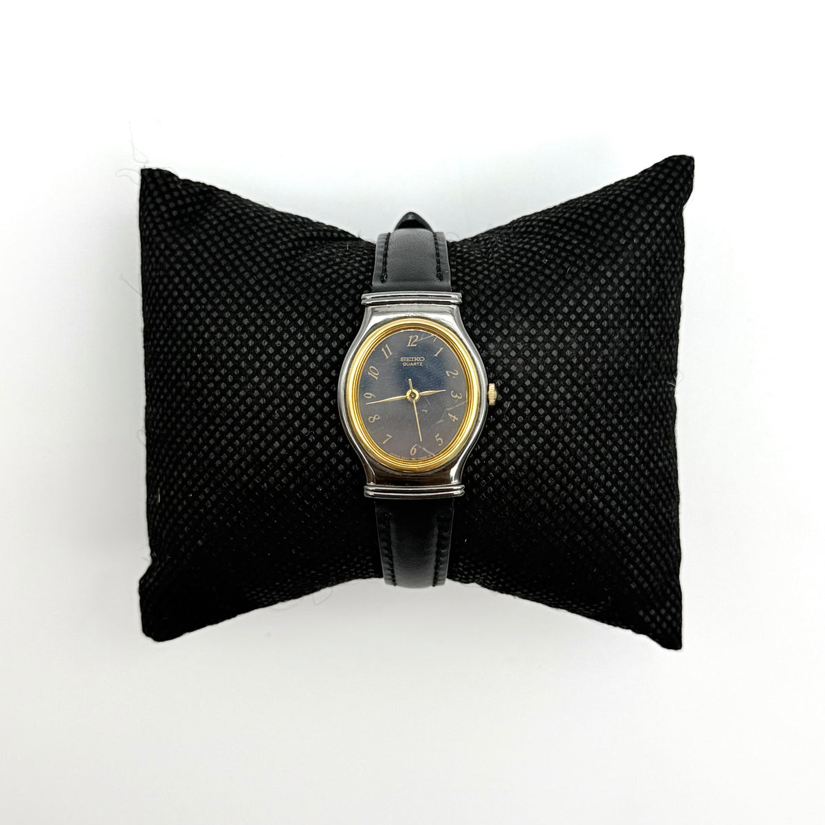 Seiko 2C21-5390 Quartz Wristwatch Black/Gold