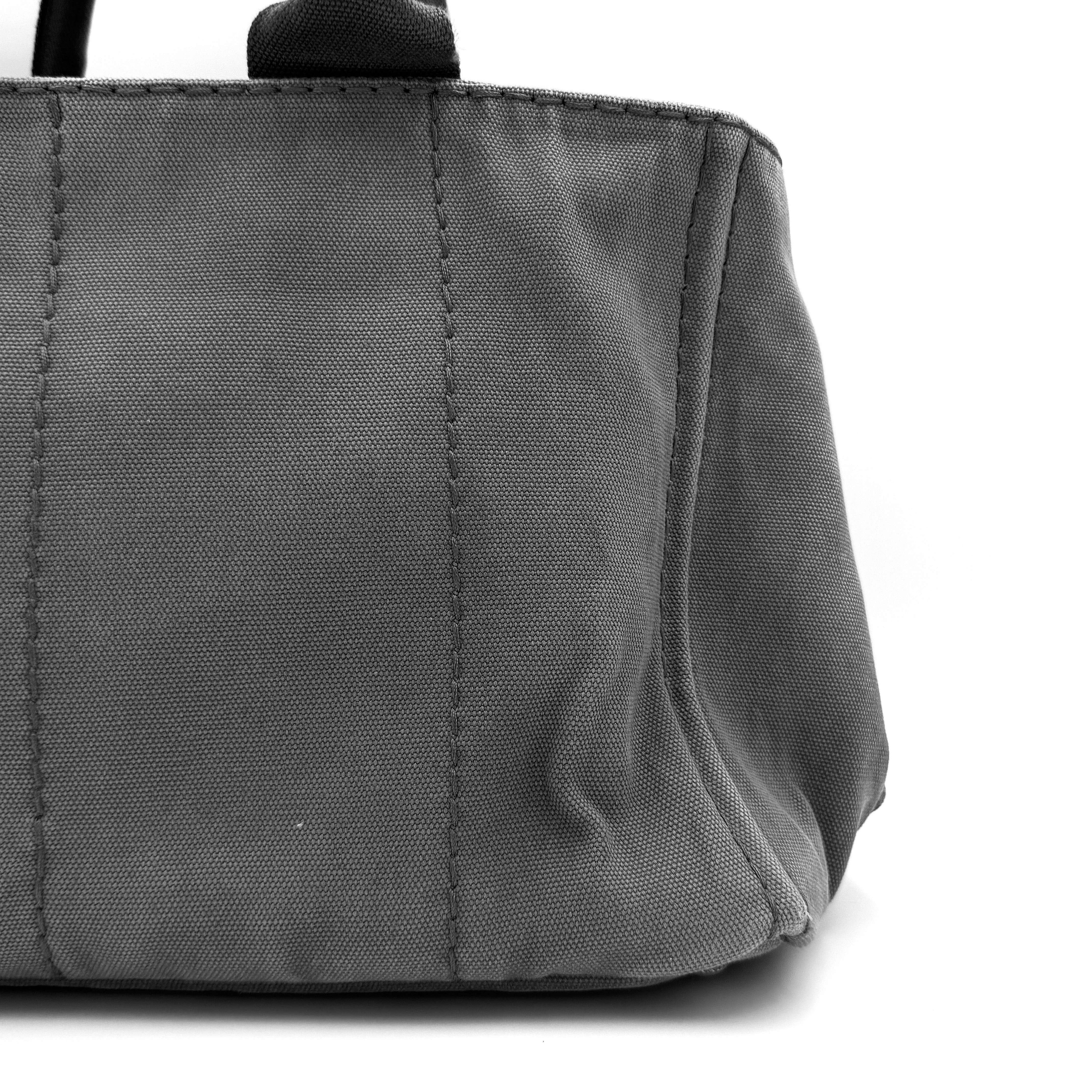 Prada 2Way Canapa Tote Bag Grey