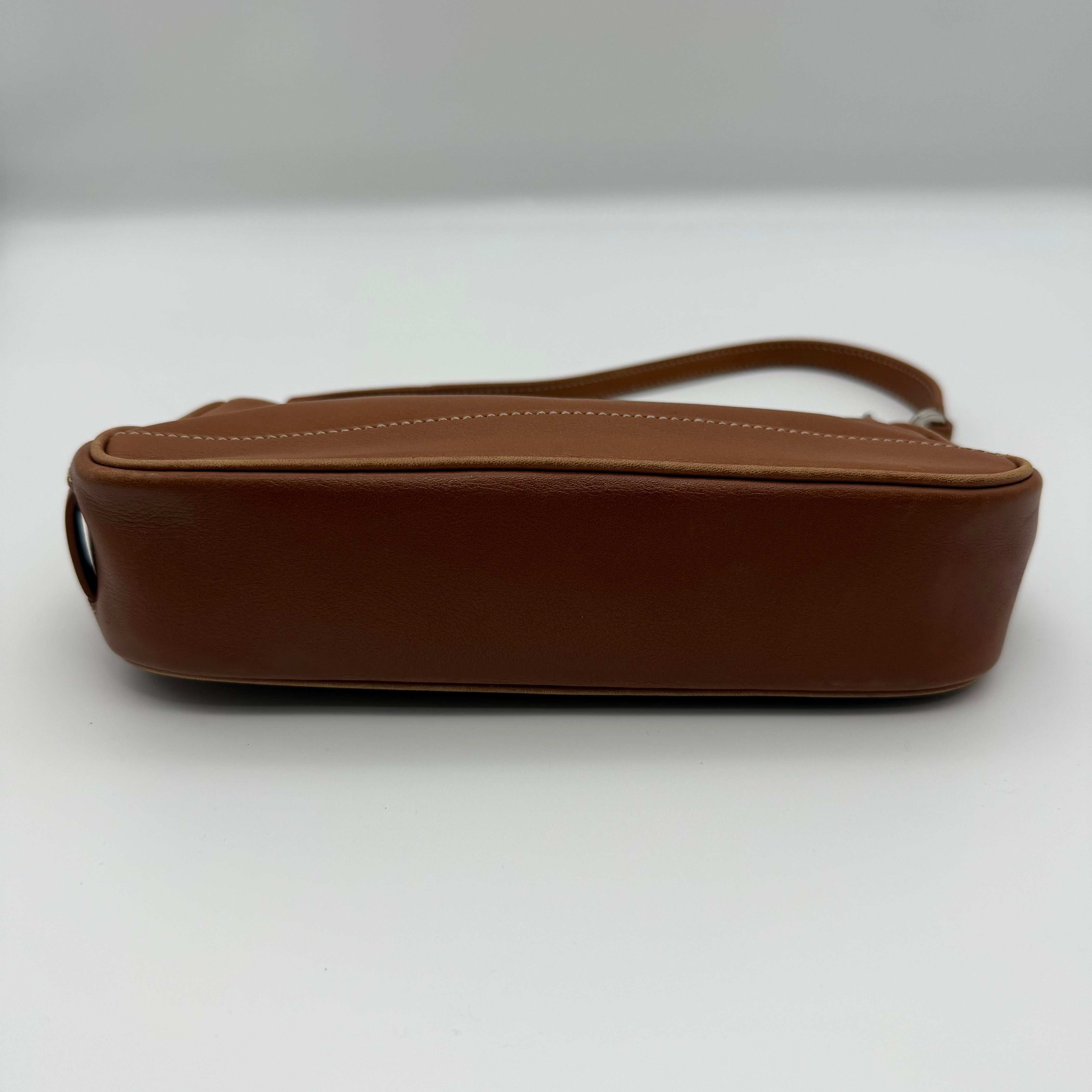 Coach Y2K Demi Leather Shoulder Bag Brown