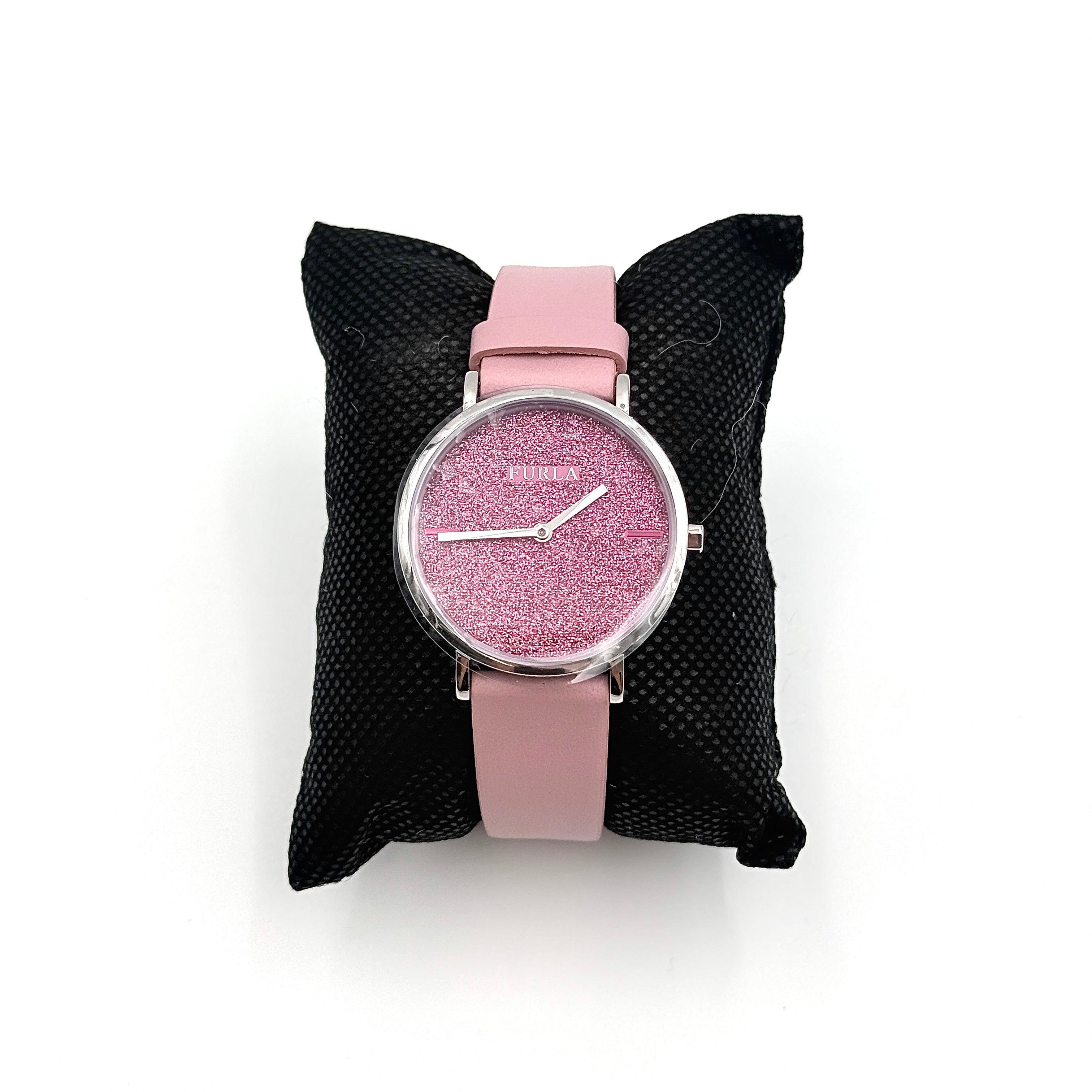 Furla Giada Sparkle Glitter Watch Pink