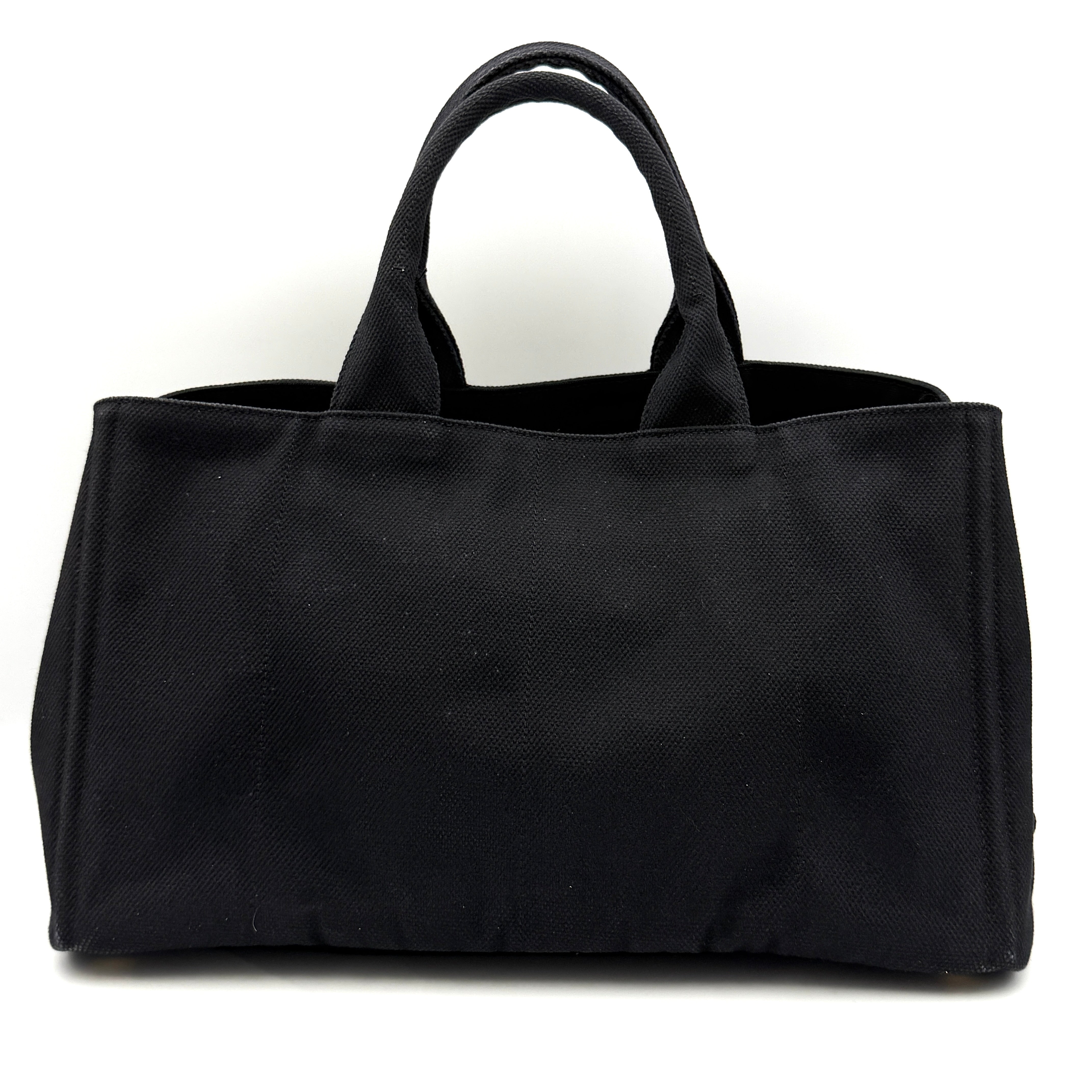 Prada Canapa Tote Bag Black