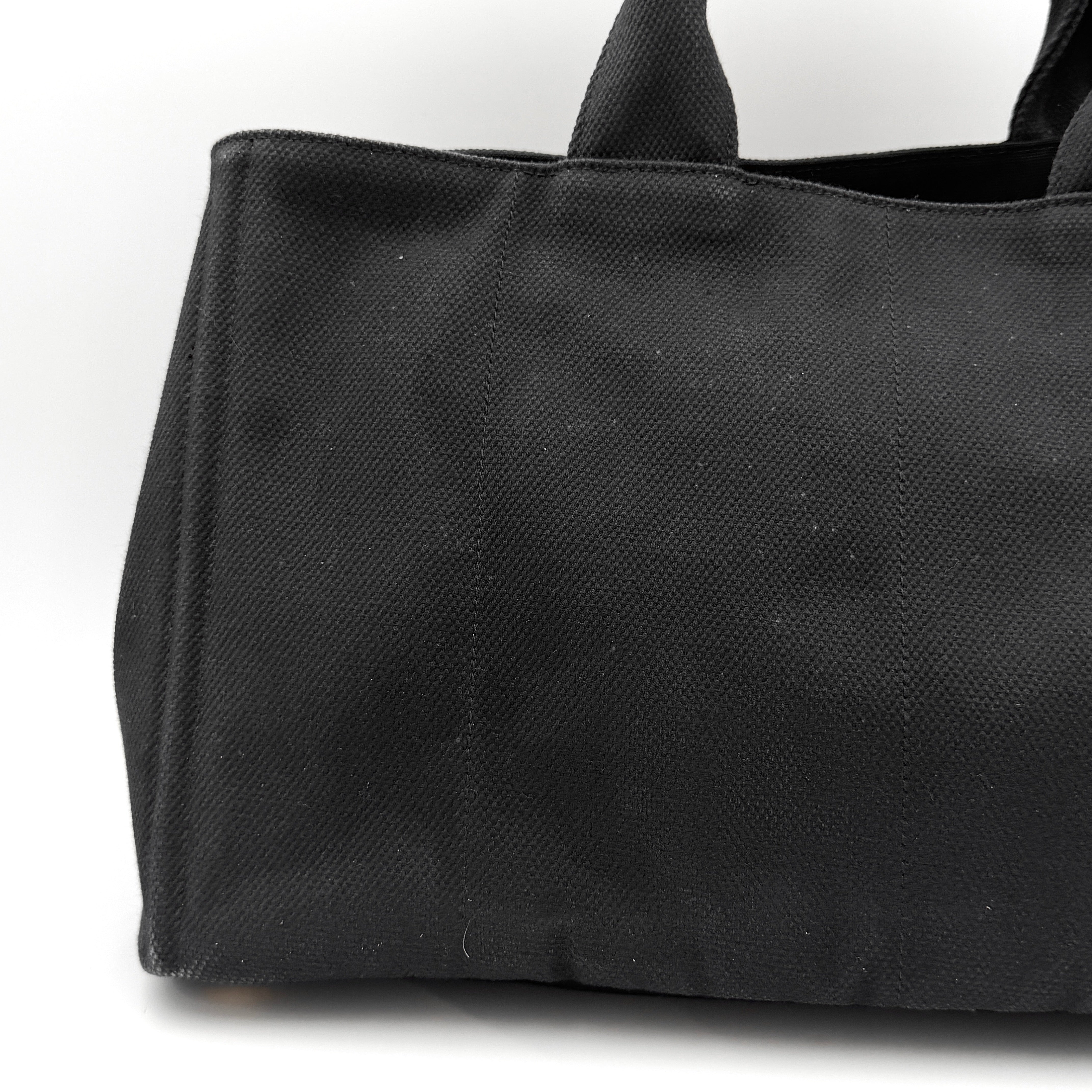 Prada Canapa Tote Bag Black