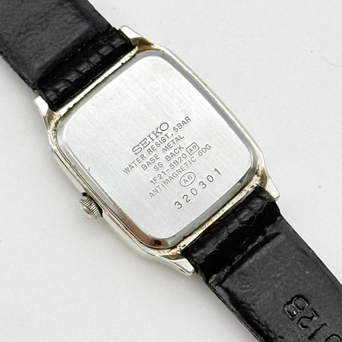 Seiko Spirit Quartz 1F21-5B20 Tank Watch Silver