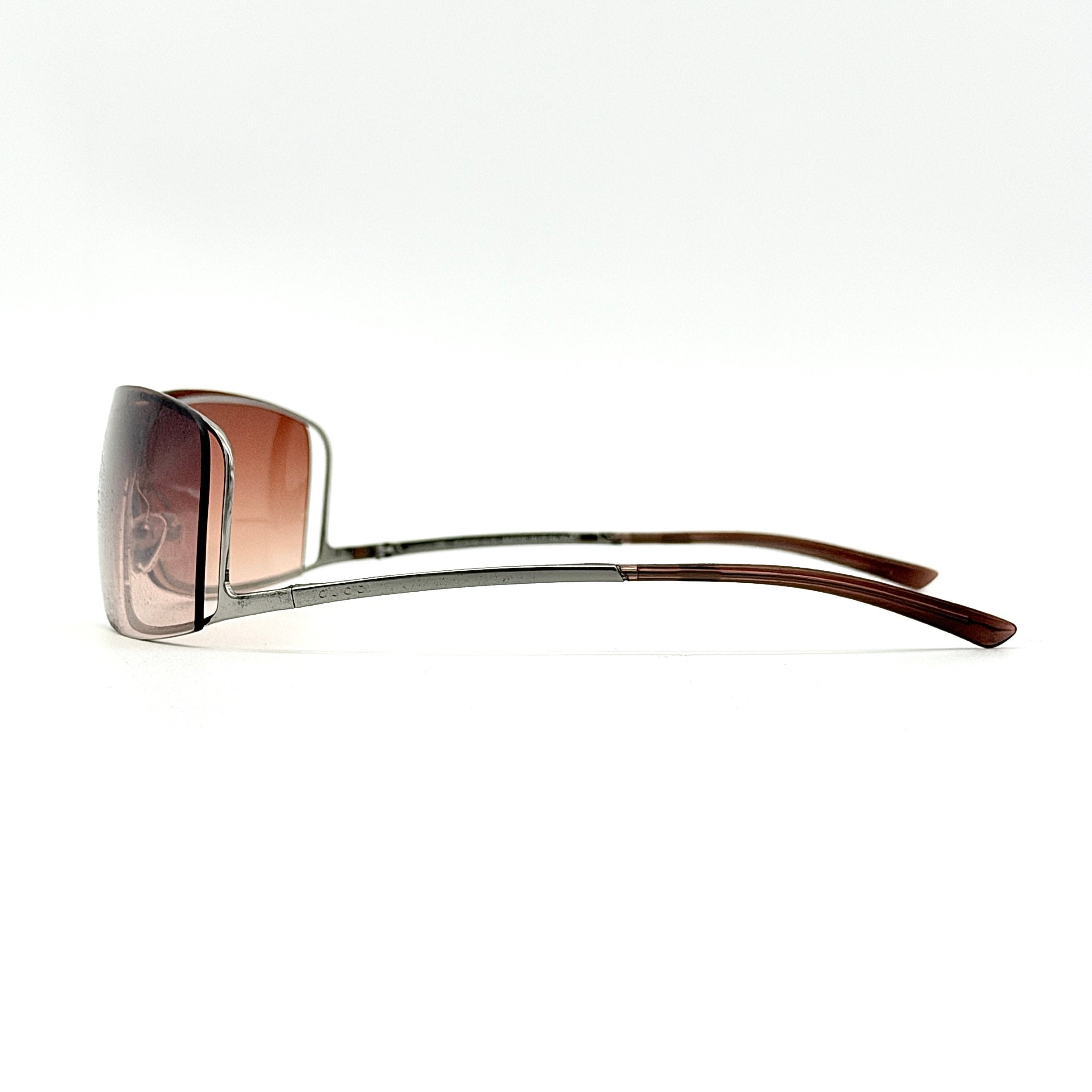 Gucci GG 1709/S Brown Gradient Sunglasses Silver