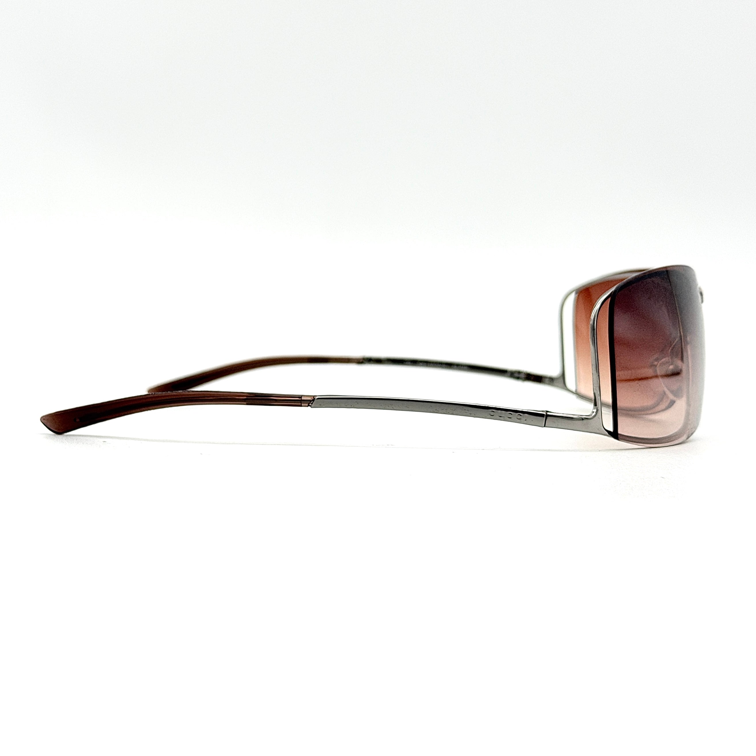 Gucci GG 1709/S Brown Gradient Sunglasses Silver