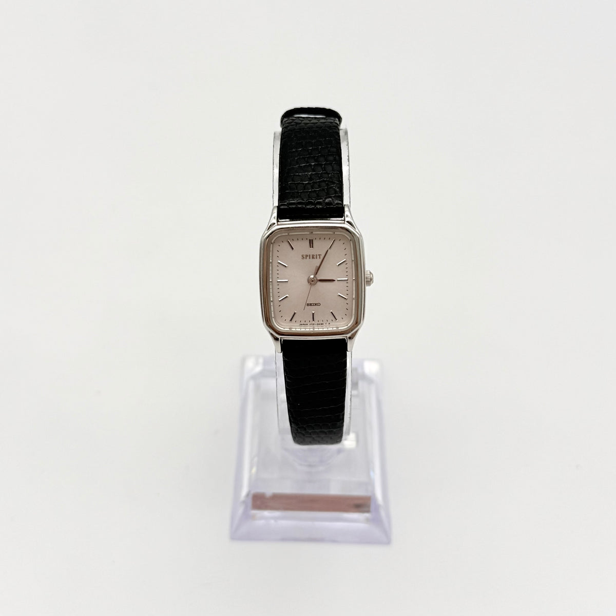 Seiko Spirit Quartz 1F21-5B20 Tank Watch Silver