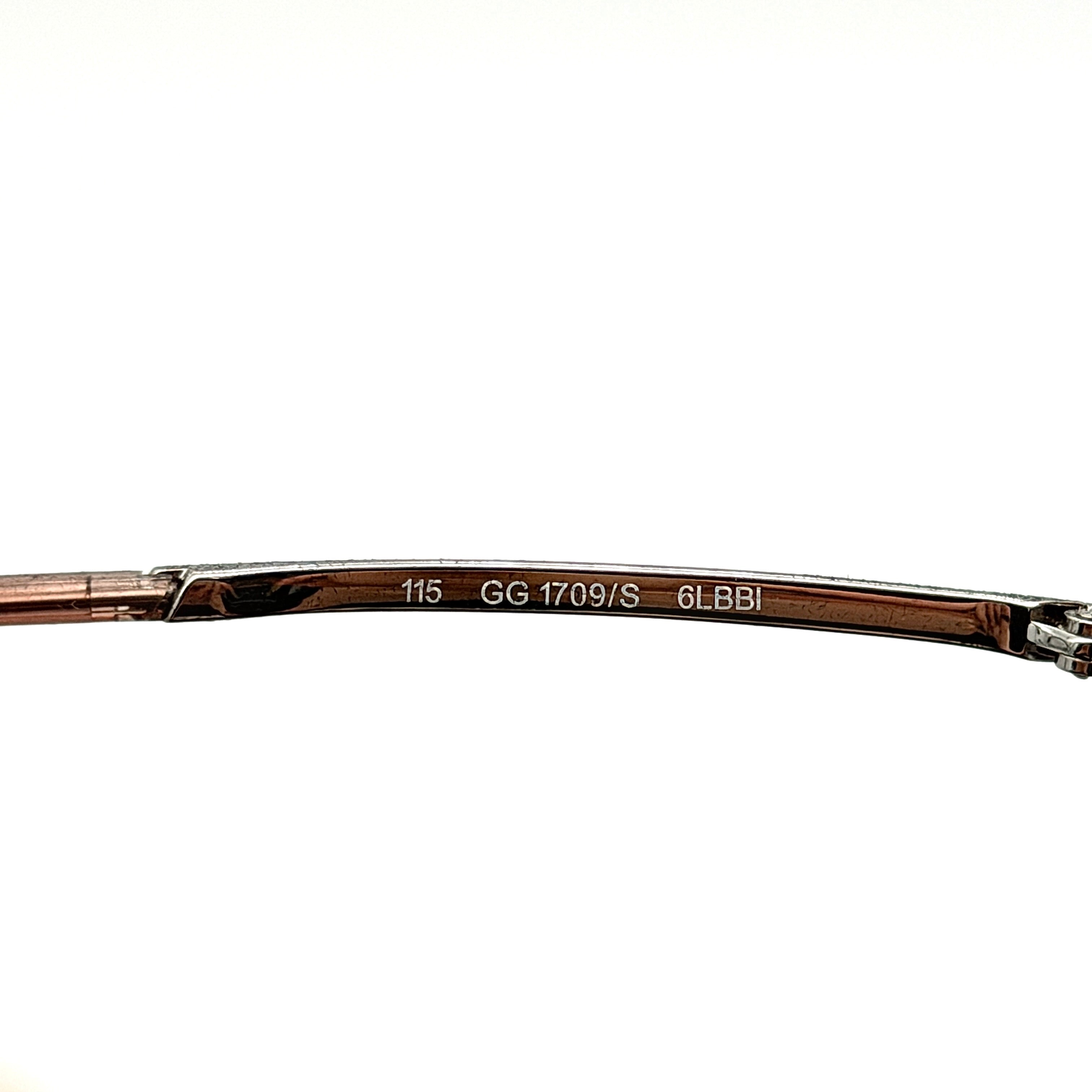 Gucci GG 1709/S Brown Gradient Sunglasses Silver