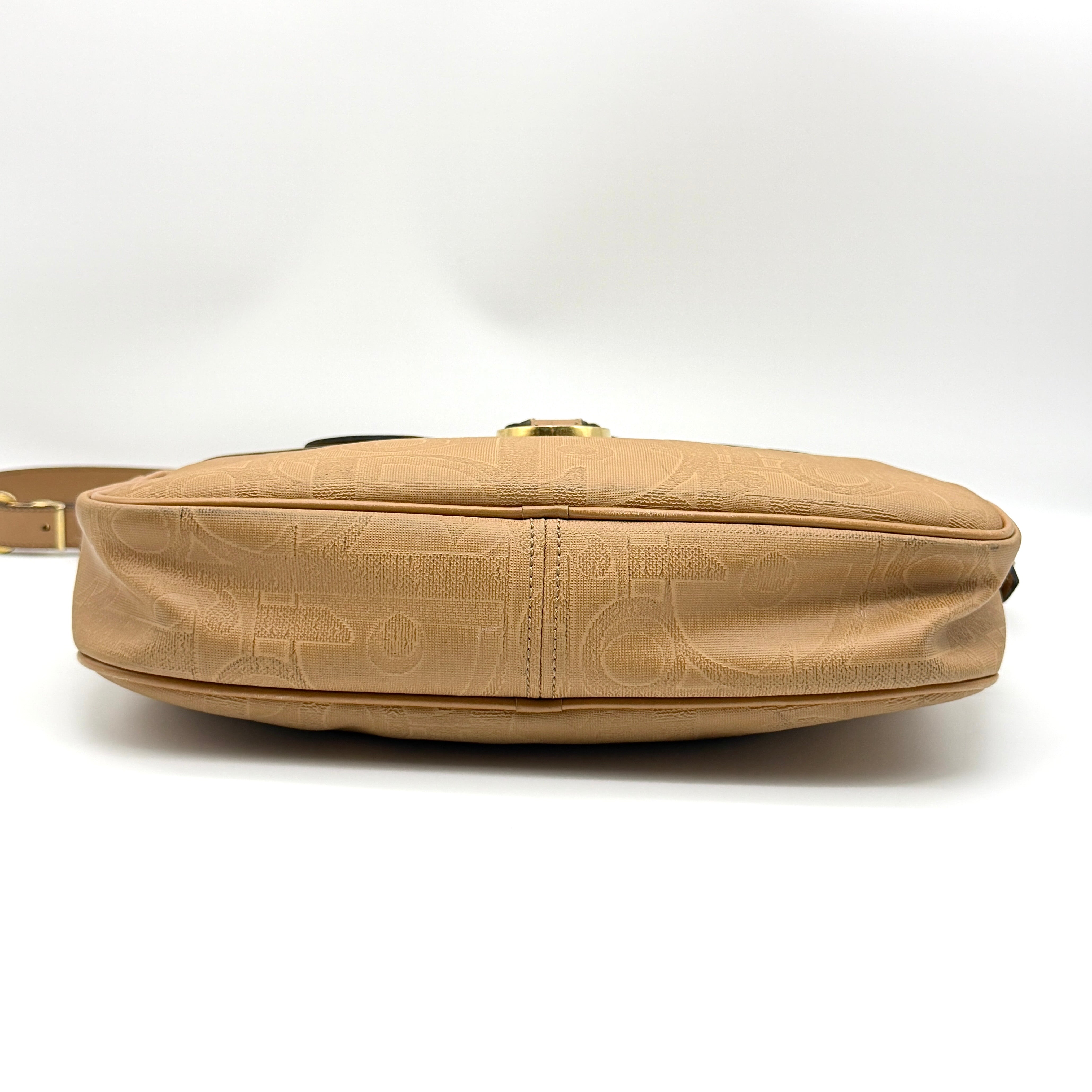 Christian Dior CD Monogram Trotter Crossbody Bag Beige