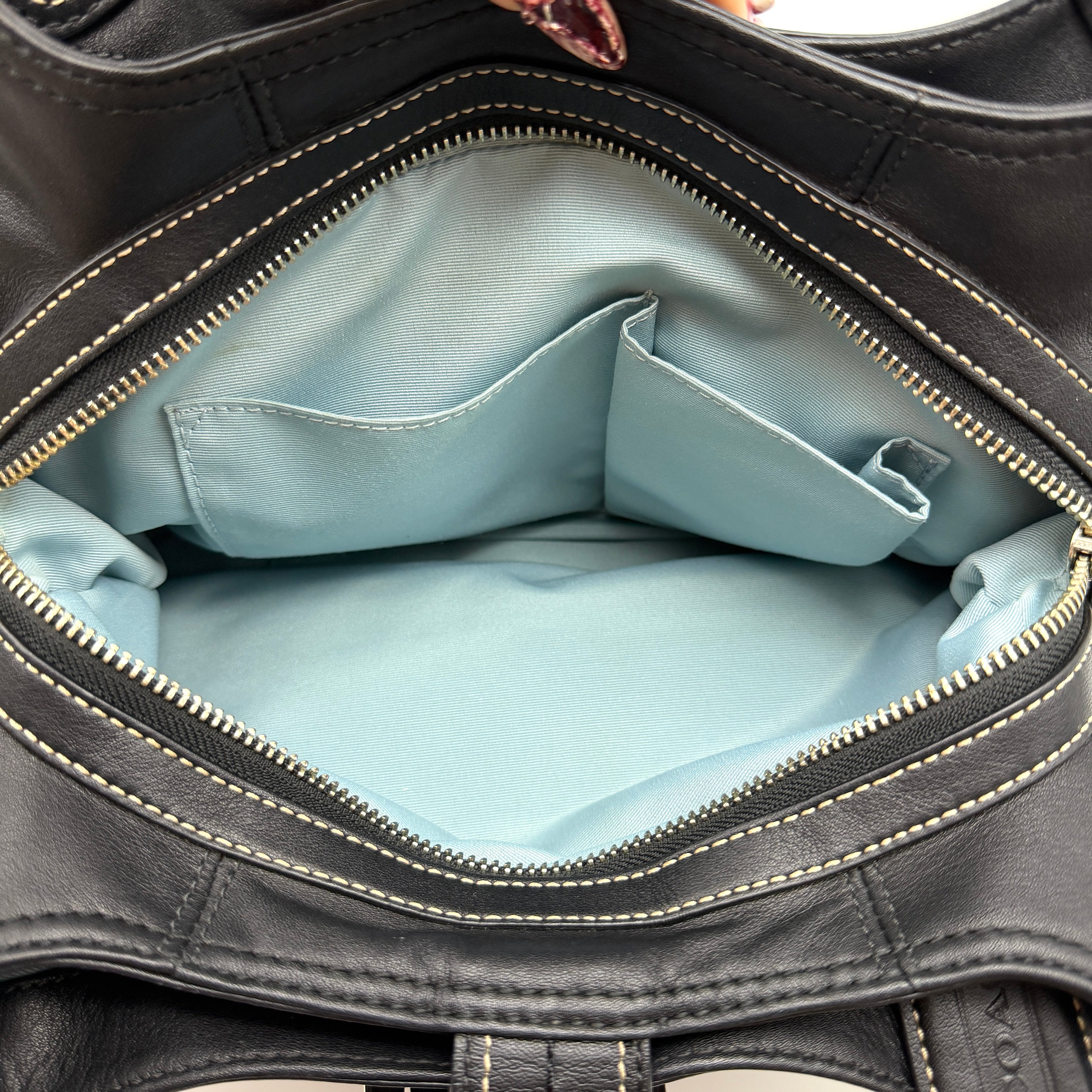 Coach Y2K Soho Lynn Hobo Shoulder Bag Black