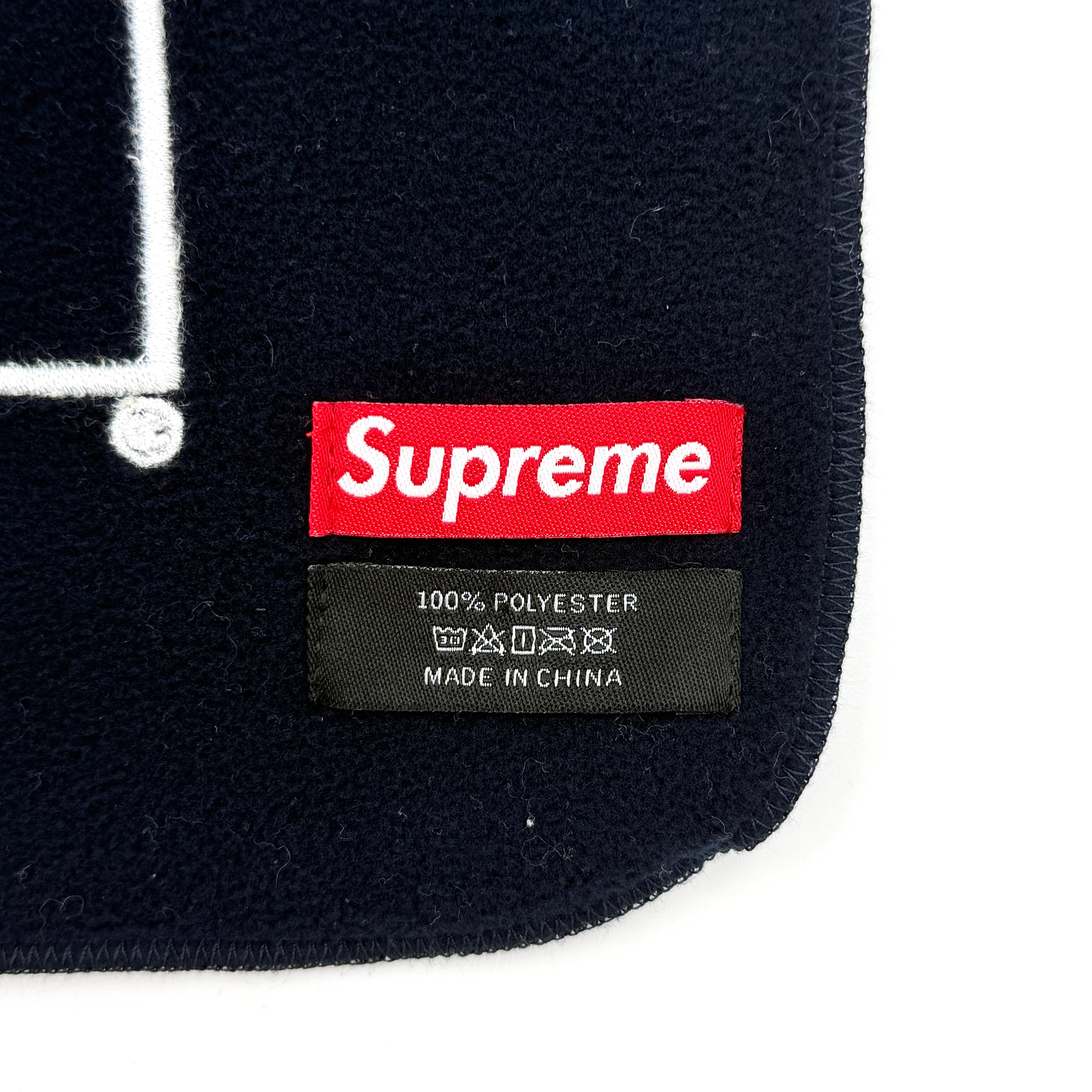 Supreme Polartec Logo Scarf Black