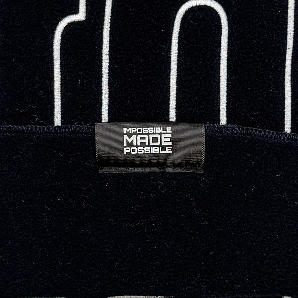 Supreme Polartec Logo Scarf Black