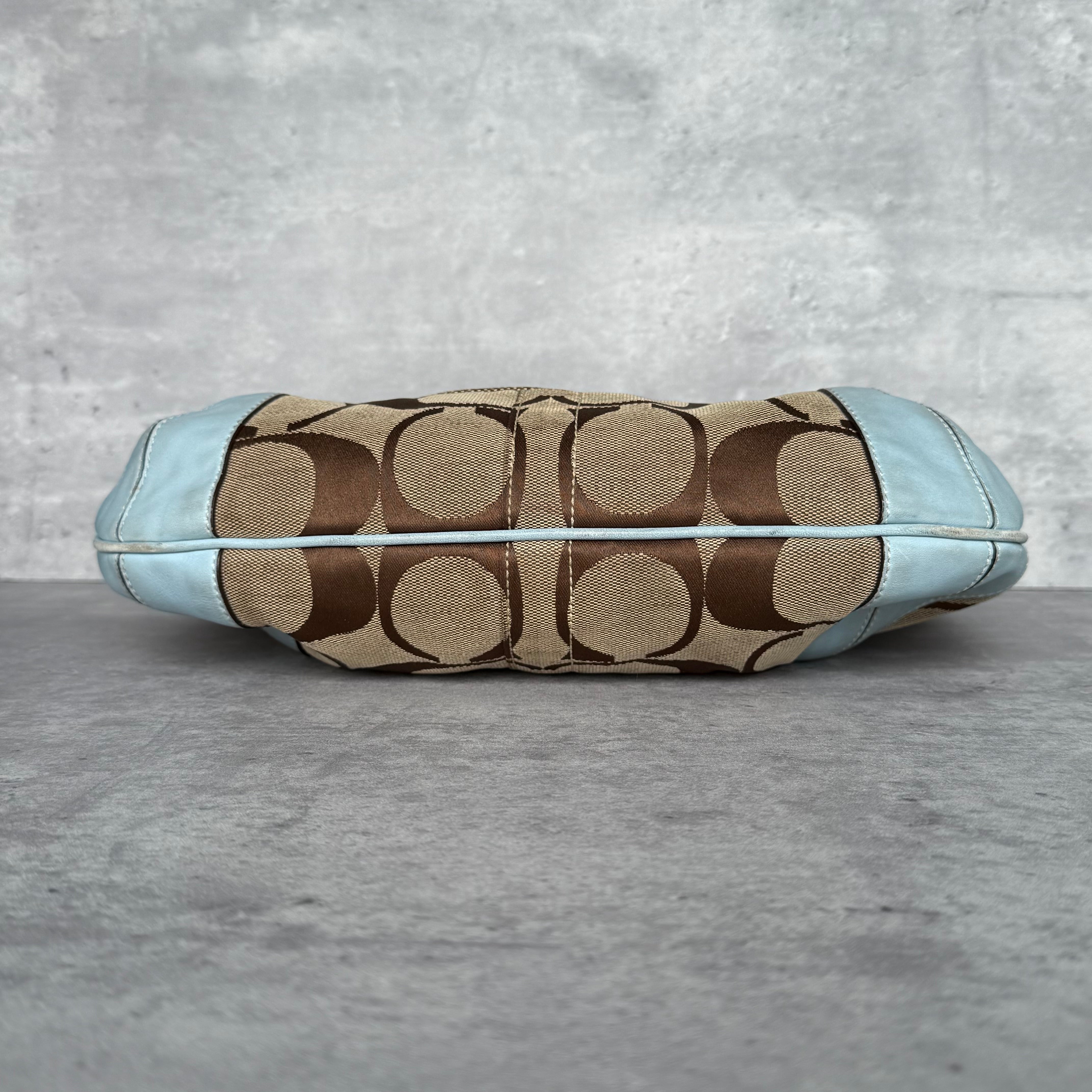 Coach Signature Ergo Hobo ShoulderBag Beige/Blue