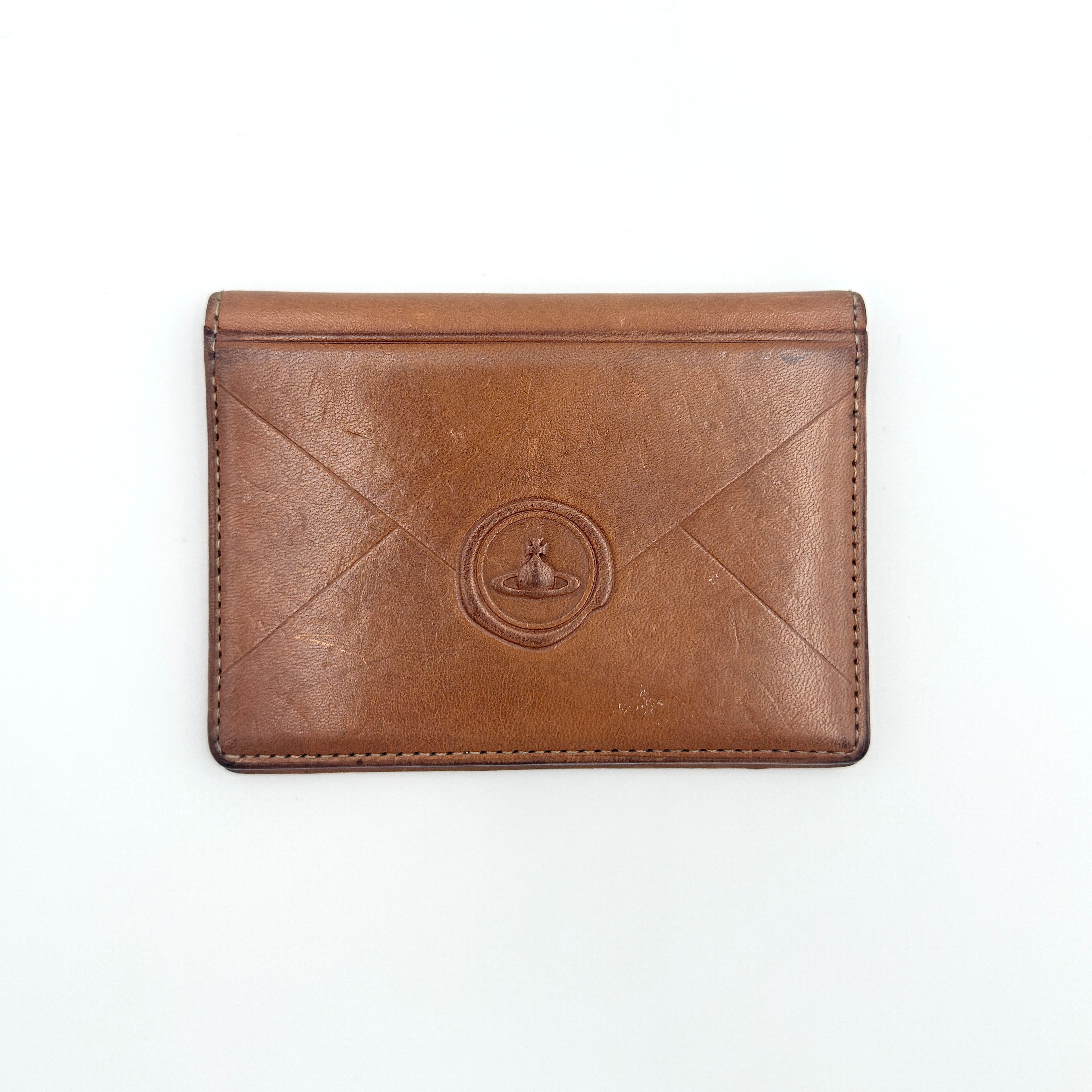 Vivienne Westwood Envelope Card Case Brown