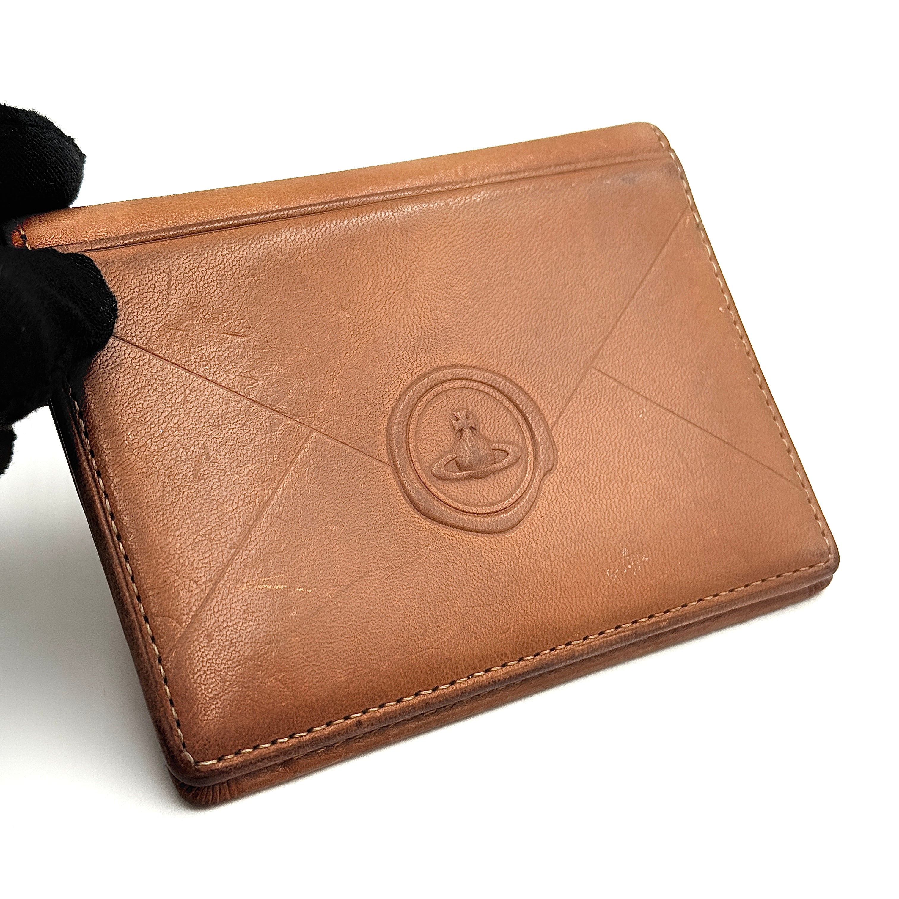 Vivienne Westwood Envelope Card Case Brown