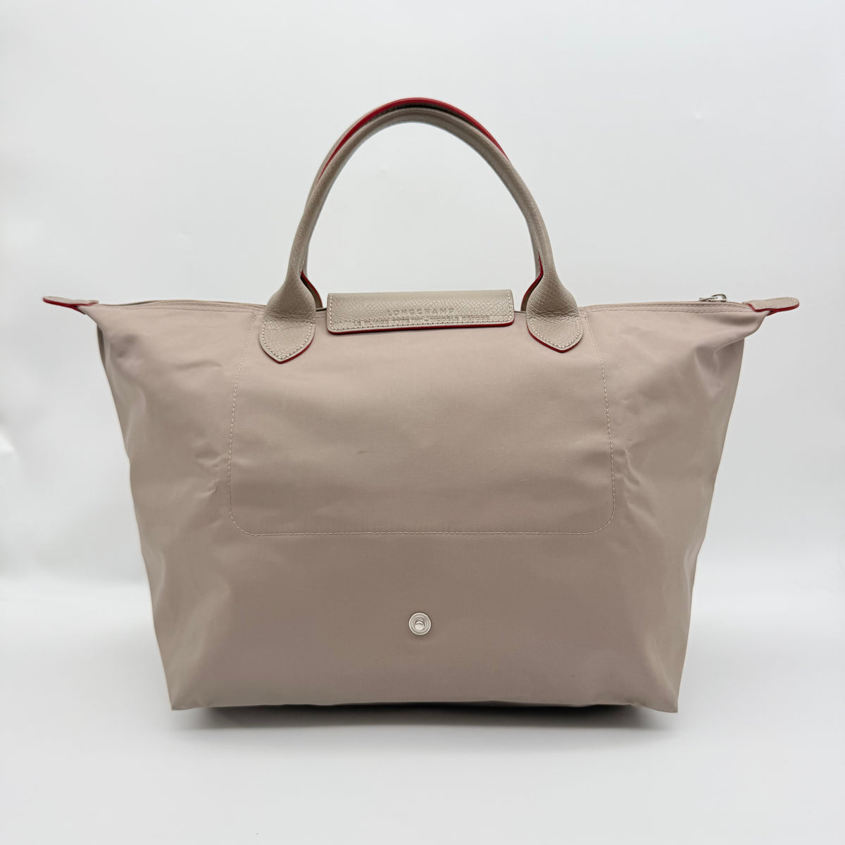Longchamp Le Pliage Club Tote Bag Beige/Red