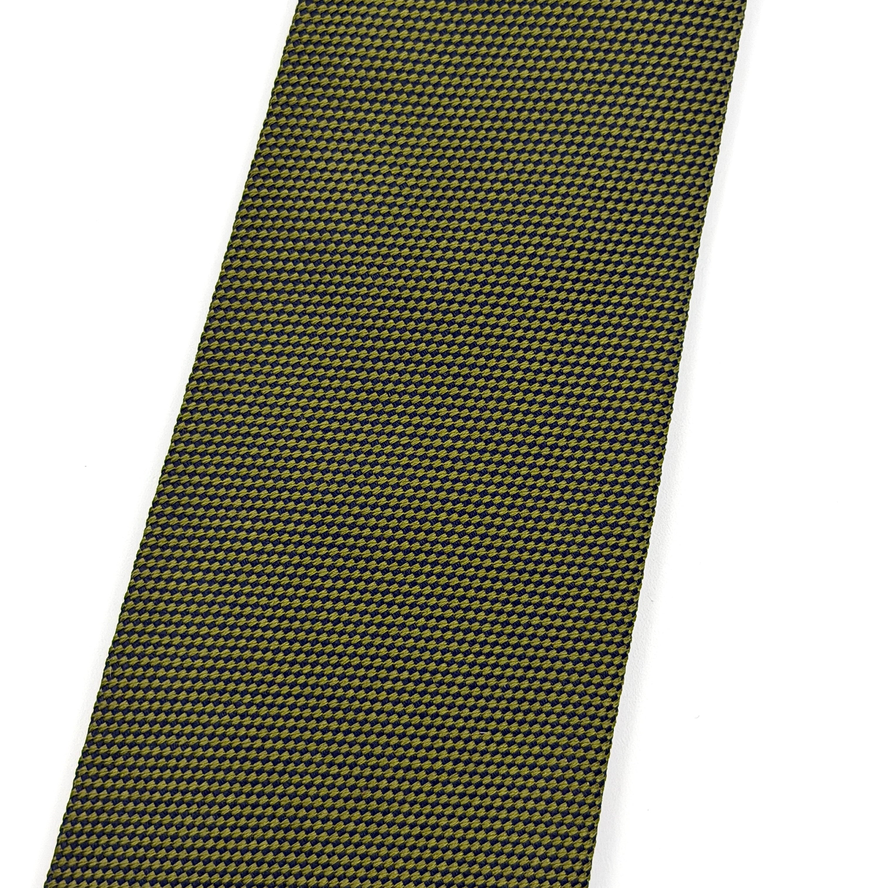 Gucci Geometric Pattern Silk Tie Green