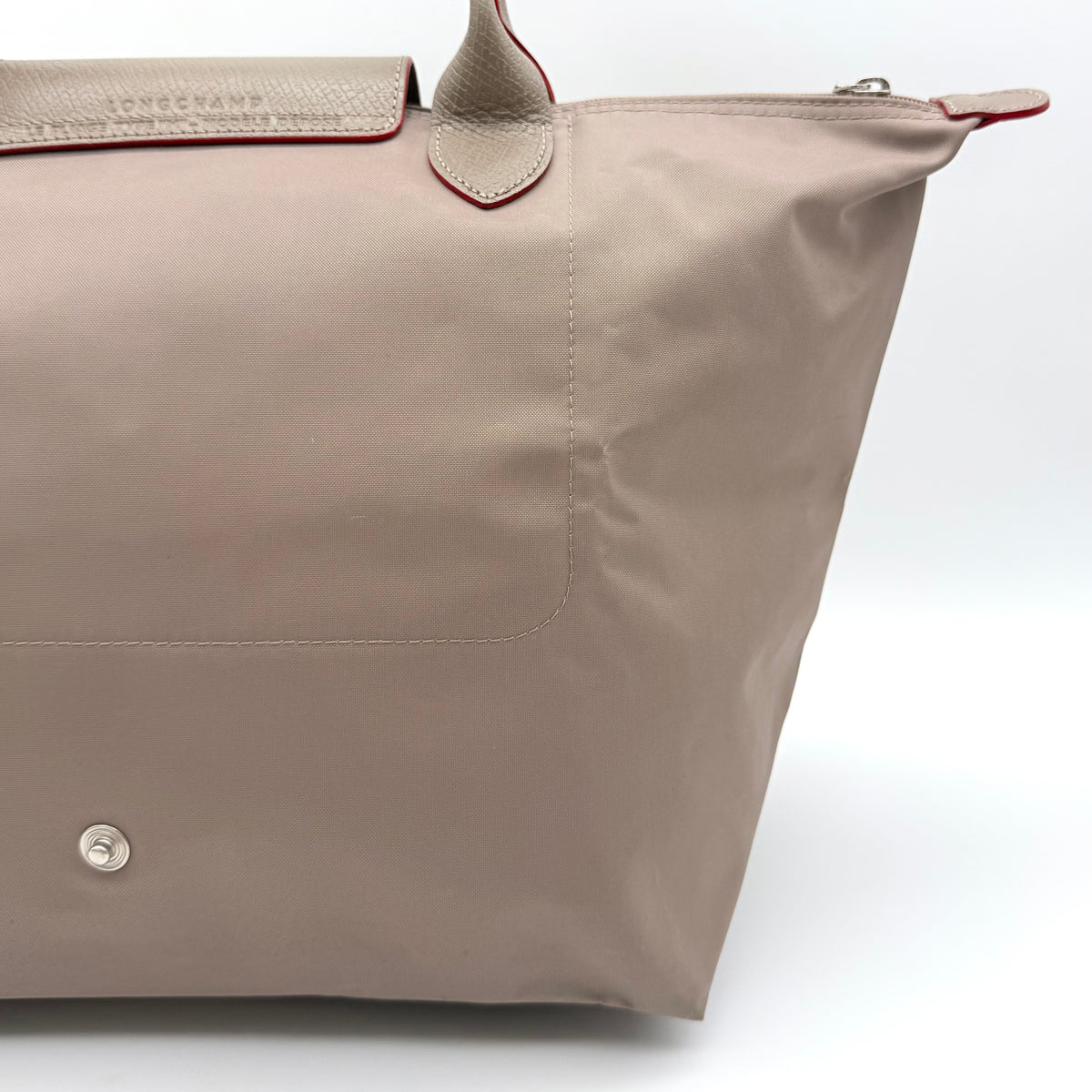 Longchamp Le Pliage Club Tote Bag Beige/Red