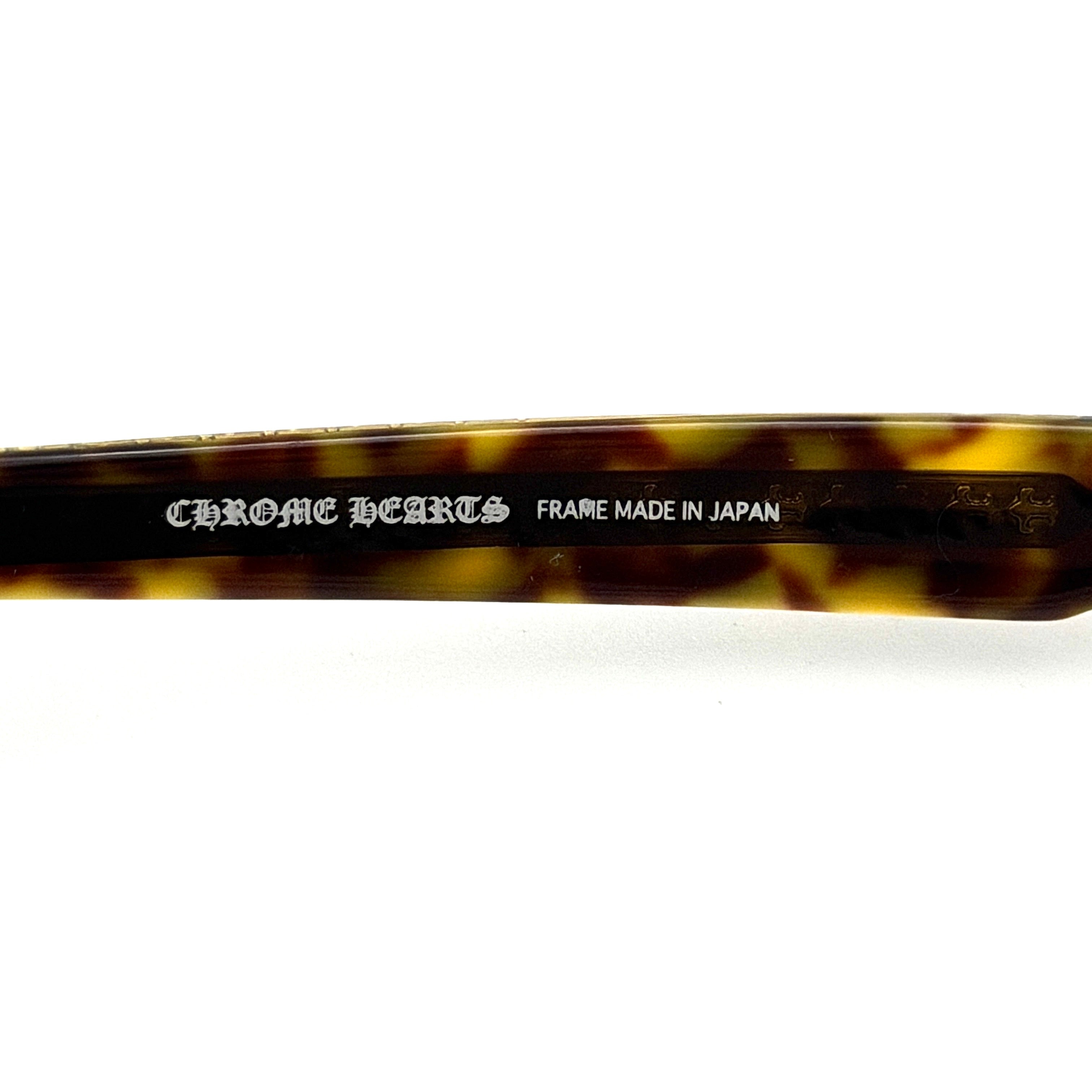 Chrome Hearts MYDIXADRYALL Glasses Havana Dark Tortoiseshell Brown