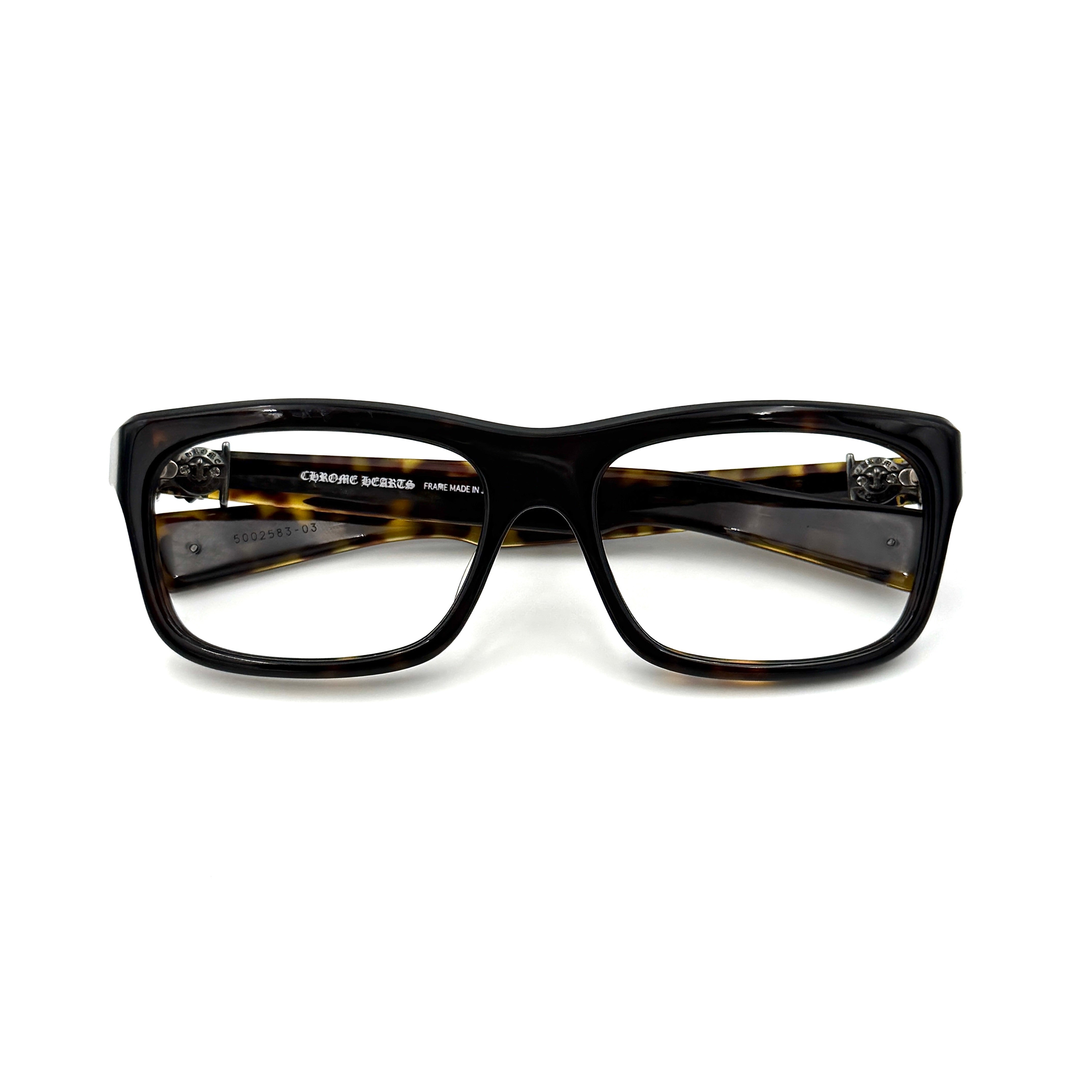 Chrome Hearts MYDIXADRYALL Glasses Havana Dark Tortoiseshell Brown
