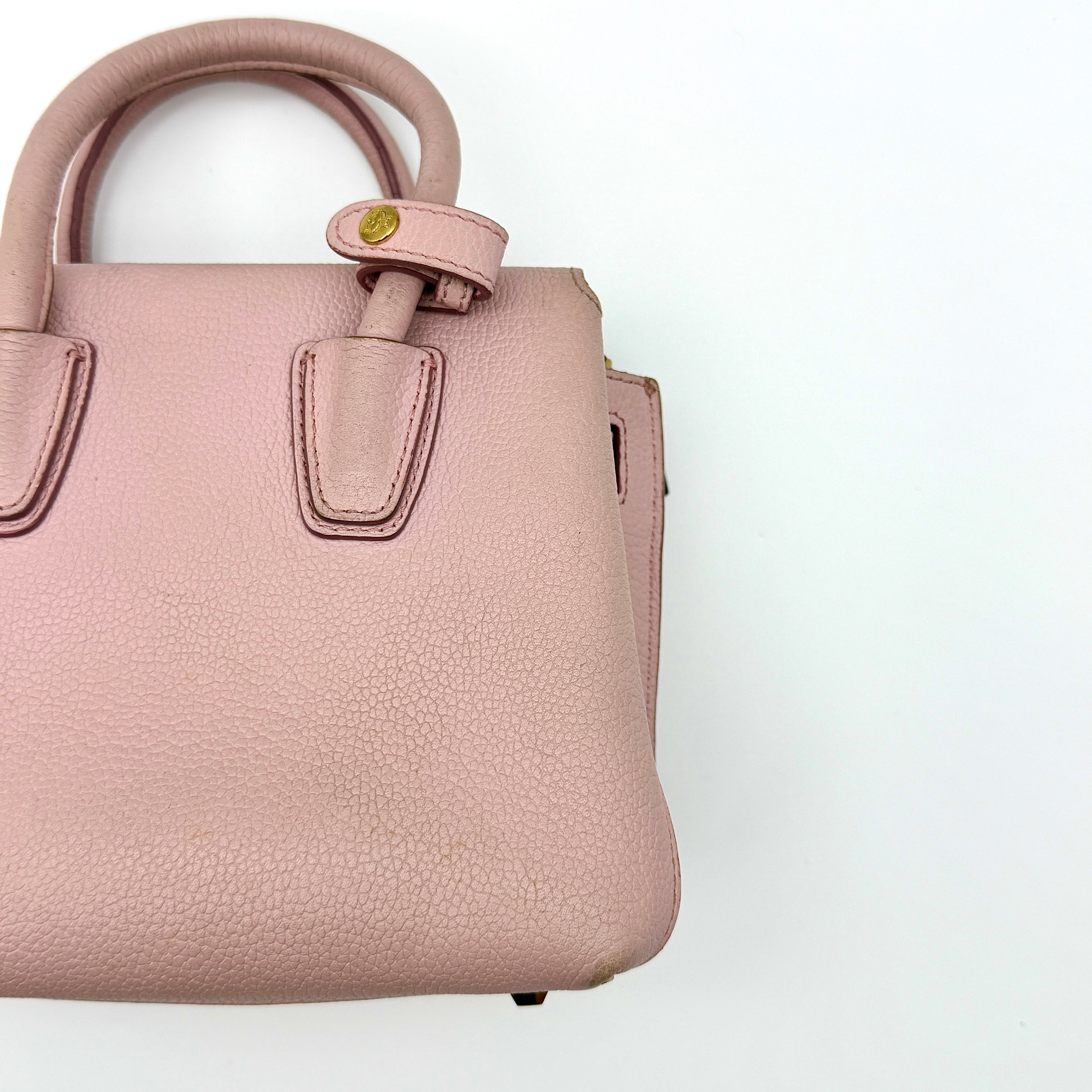 MCM 2Way Milla Mini Handbag Pink