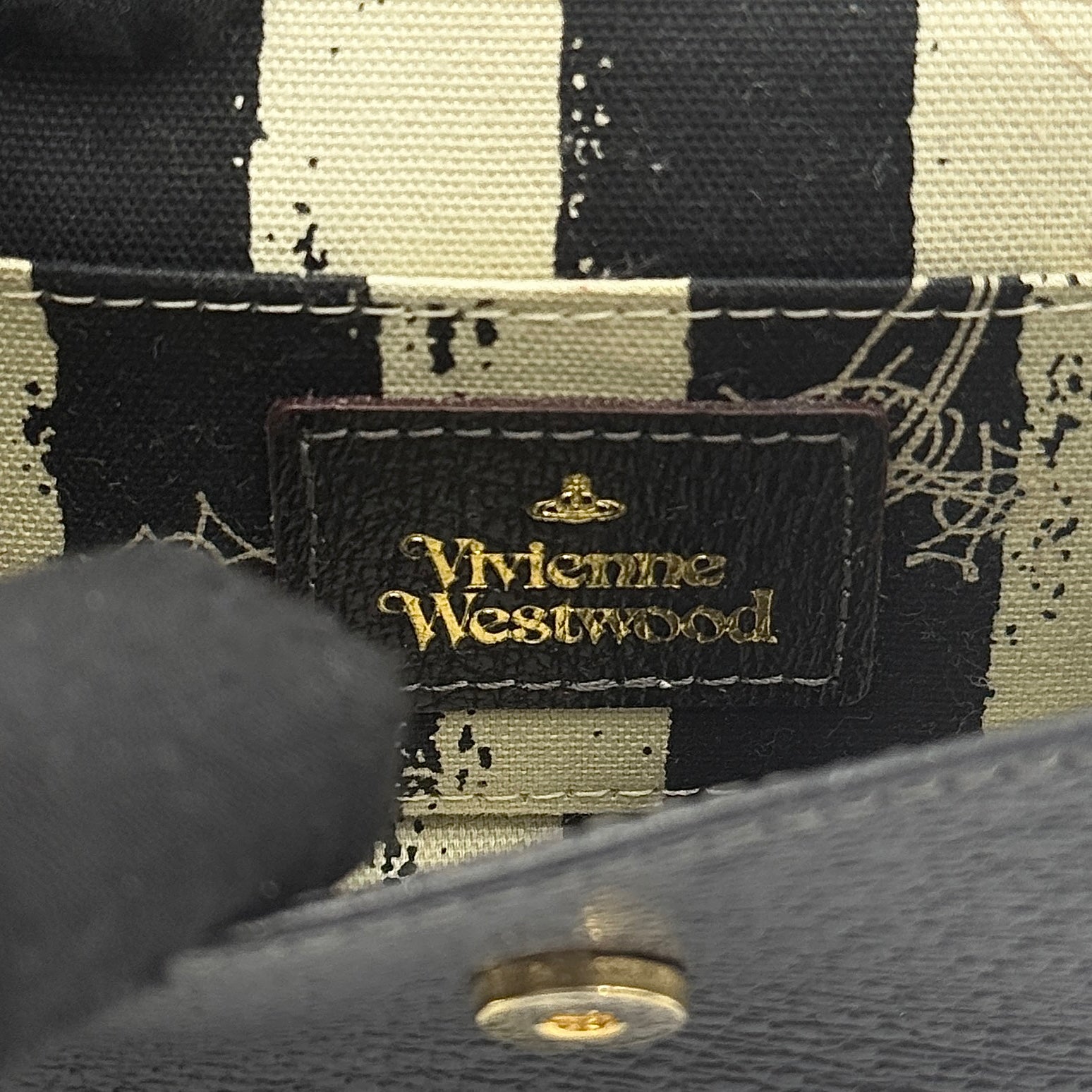 Vivienne Westwood Orb Executive Multi Case Black/Gold