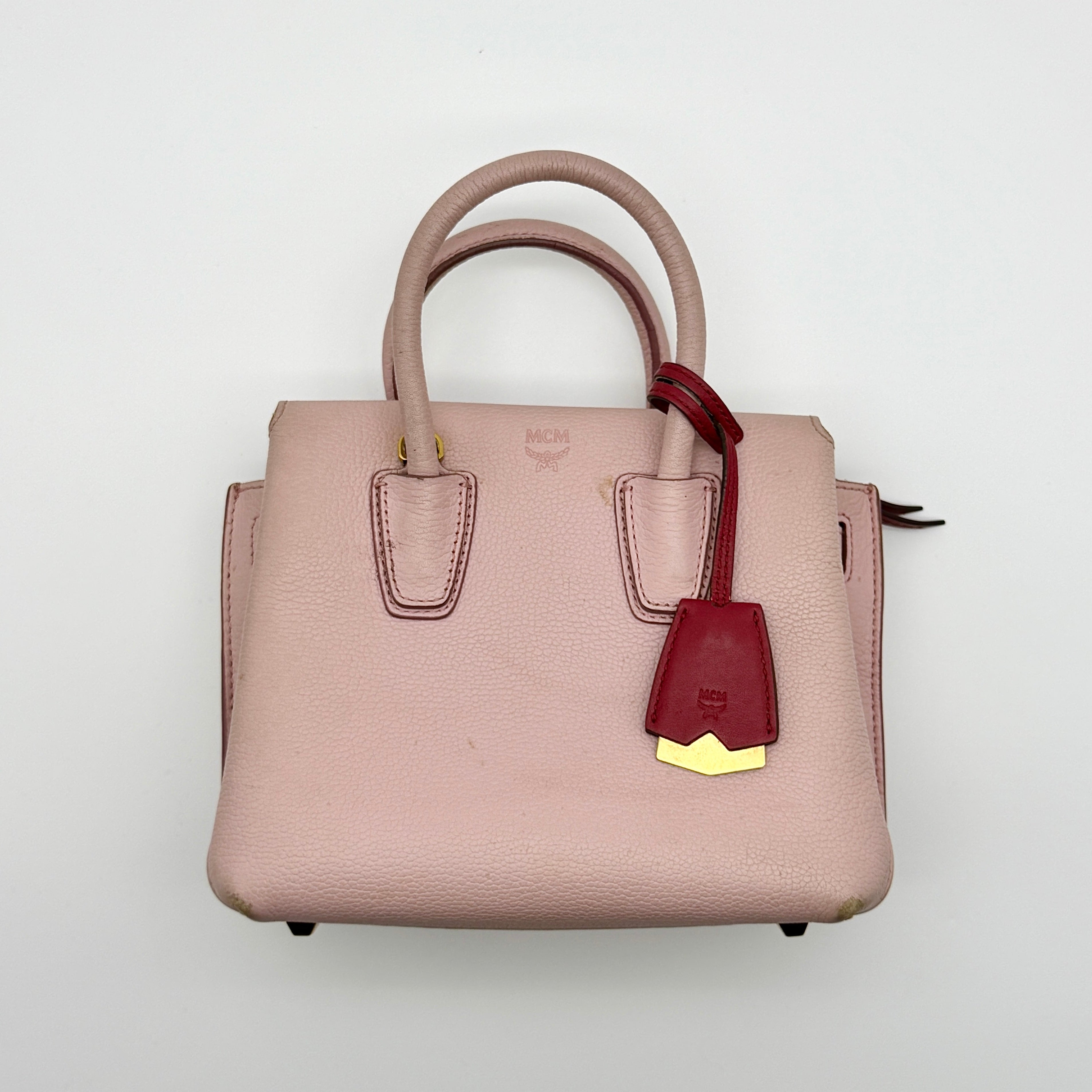 MCM 2Way Milla Mini Handbag Pink