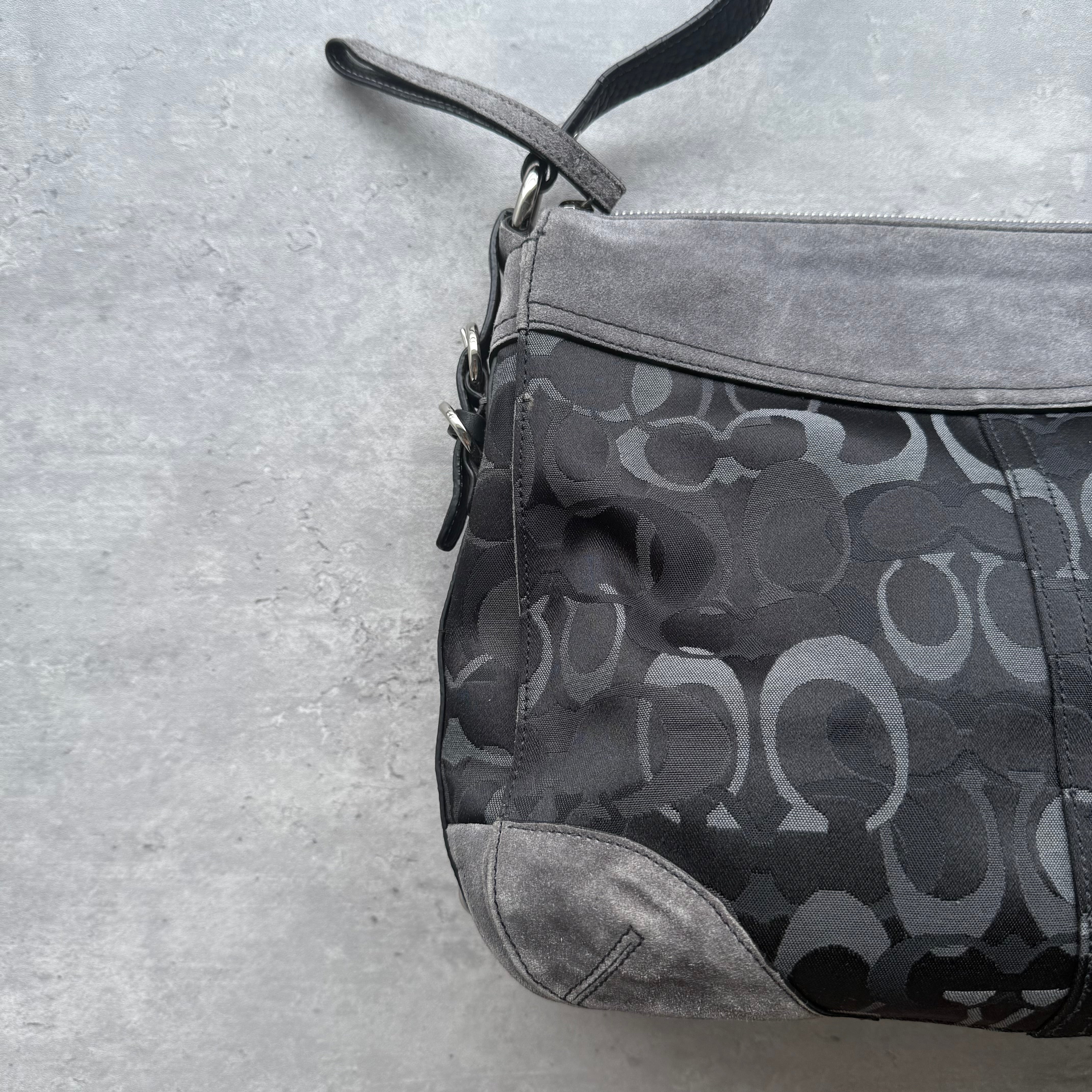 Coach Signature Chelsea Optic Shoulder Bag Black