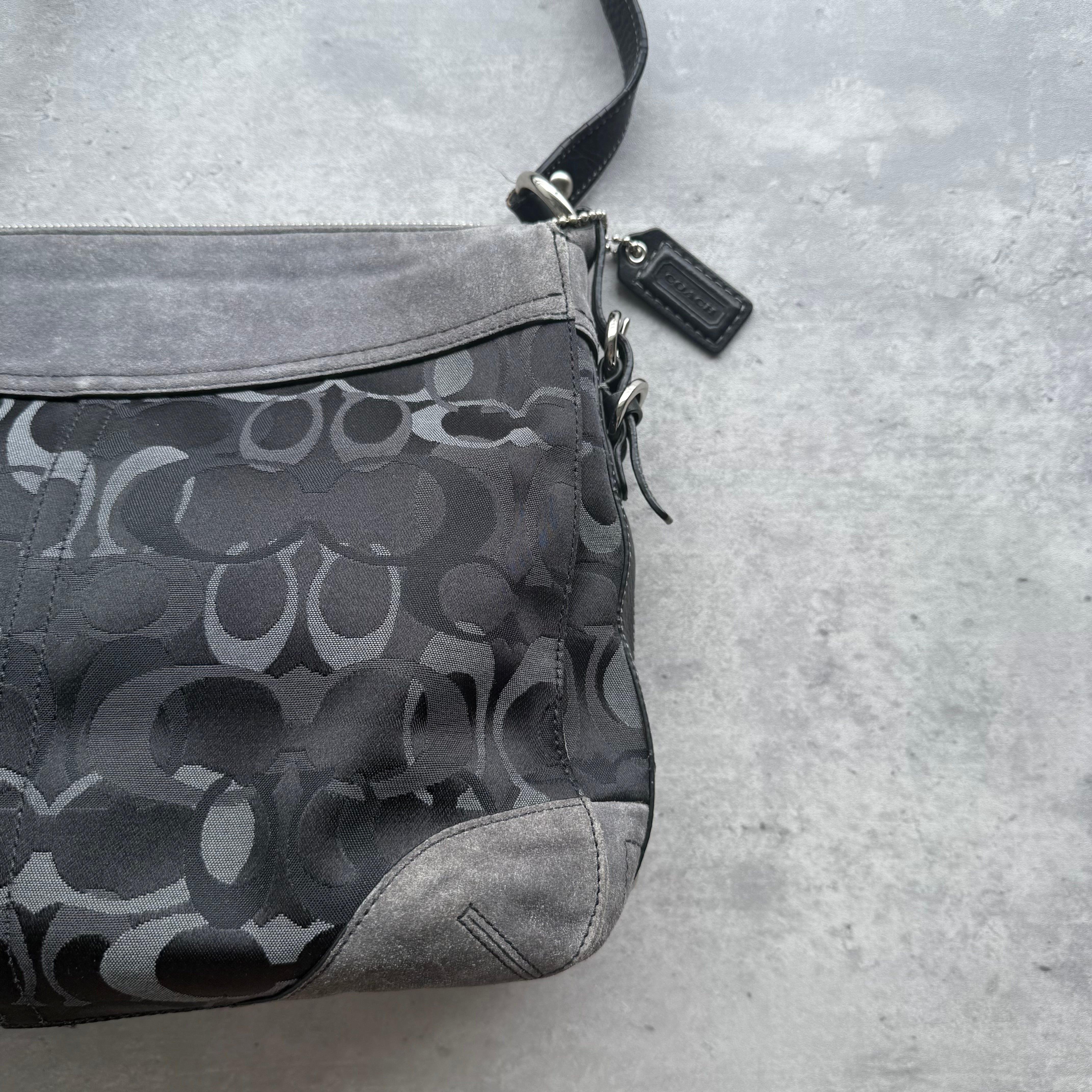 Coach Signature Chelsea Optic Shoulder Bag Black