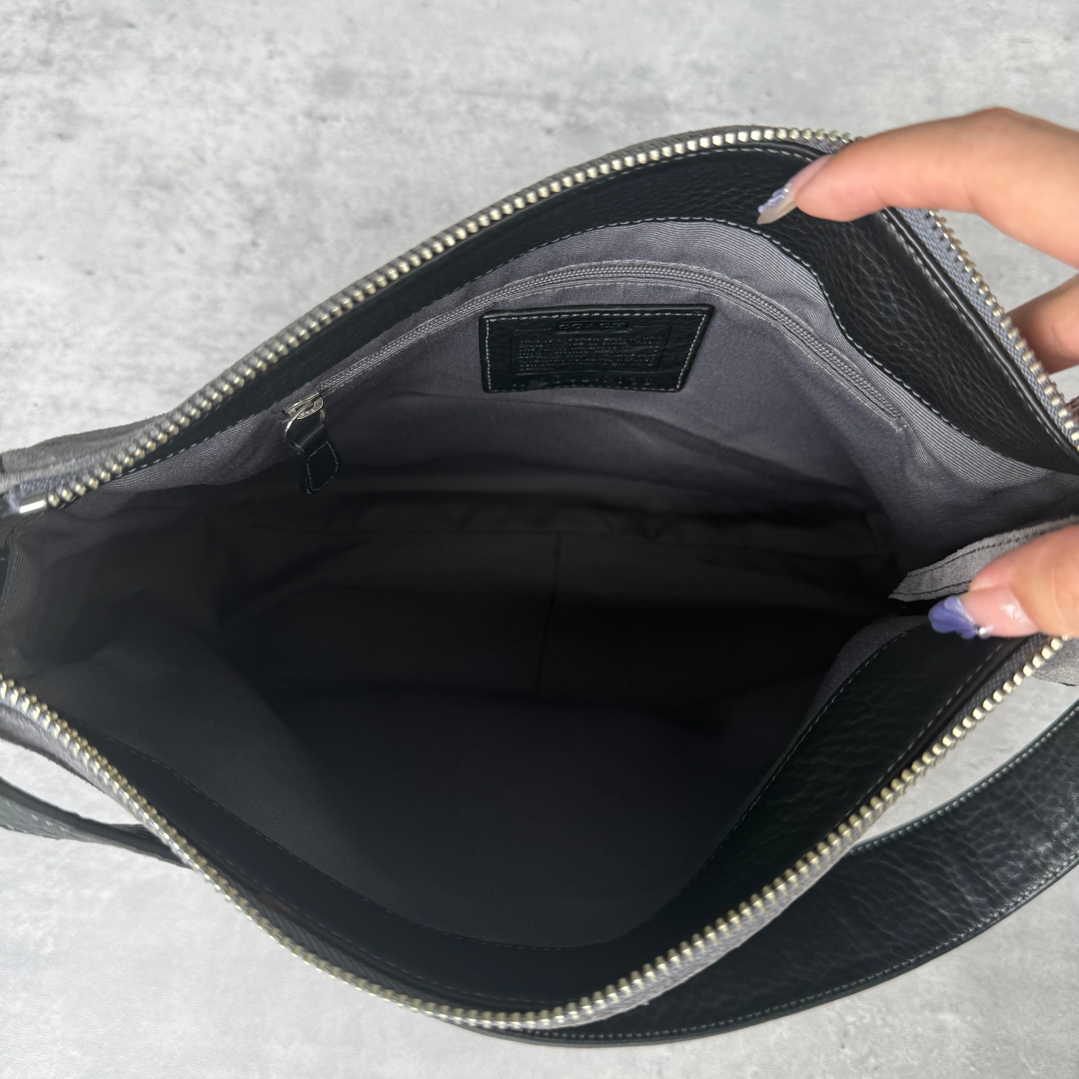 Coach Signature Chelsea Optic Shoulder Bag Black