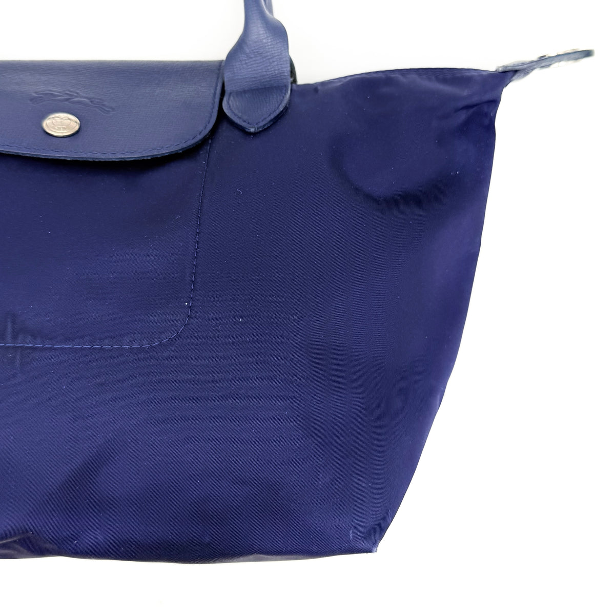 Longchamp 2Way Le Pliage Nylon Top-Handle Bag Blue