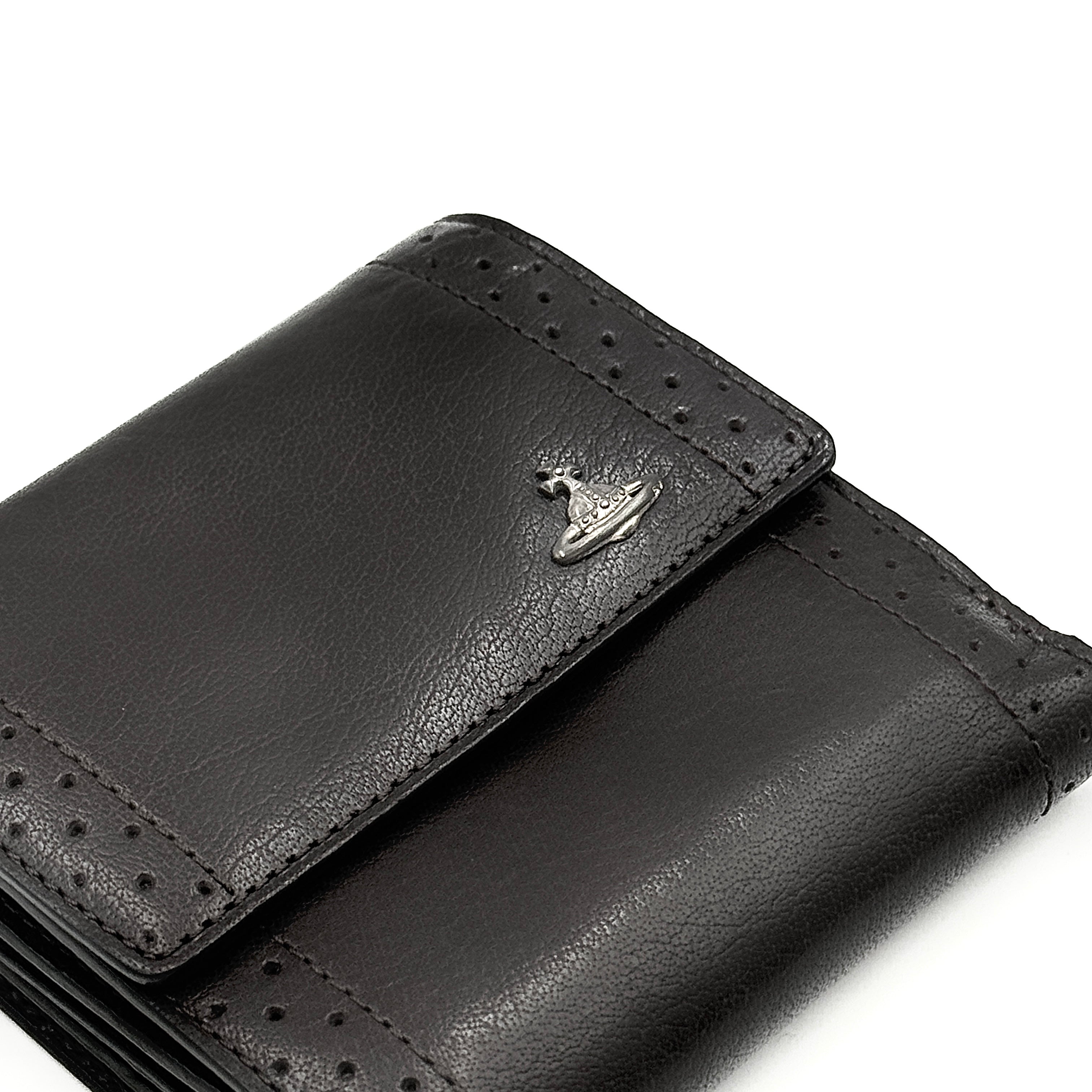 Vivienne Westwood Signature Orb Wallet Dark Brown