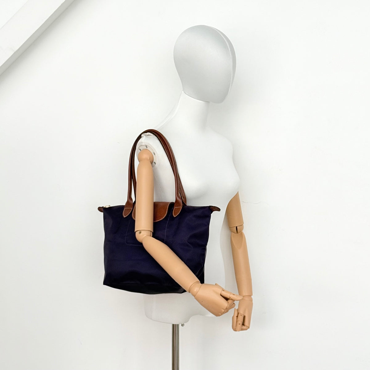 Longchamp Le Pliage Shoulder Tote Bag Brown/Purple